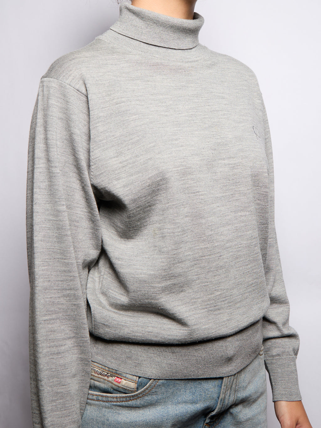 Christian Dior Grey Turtleneck Sweater