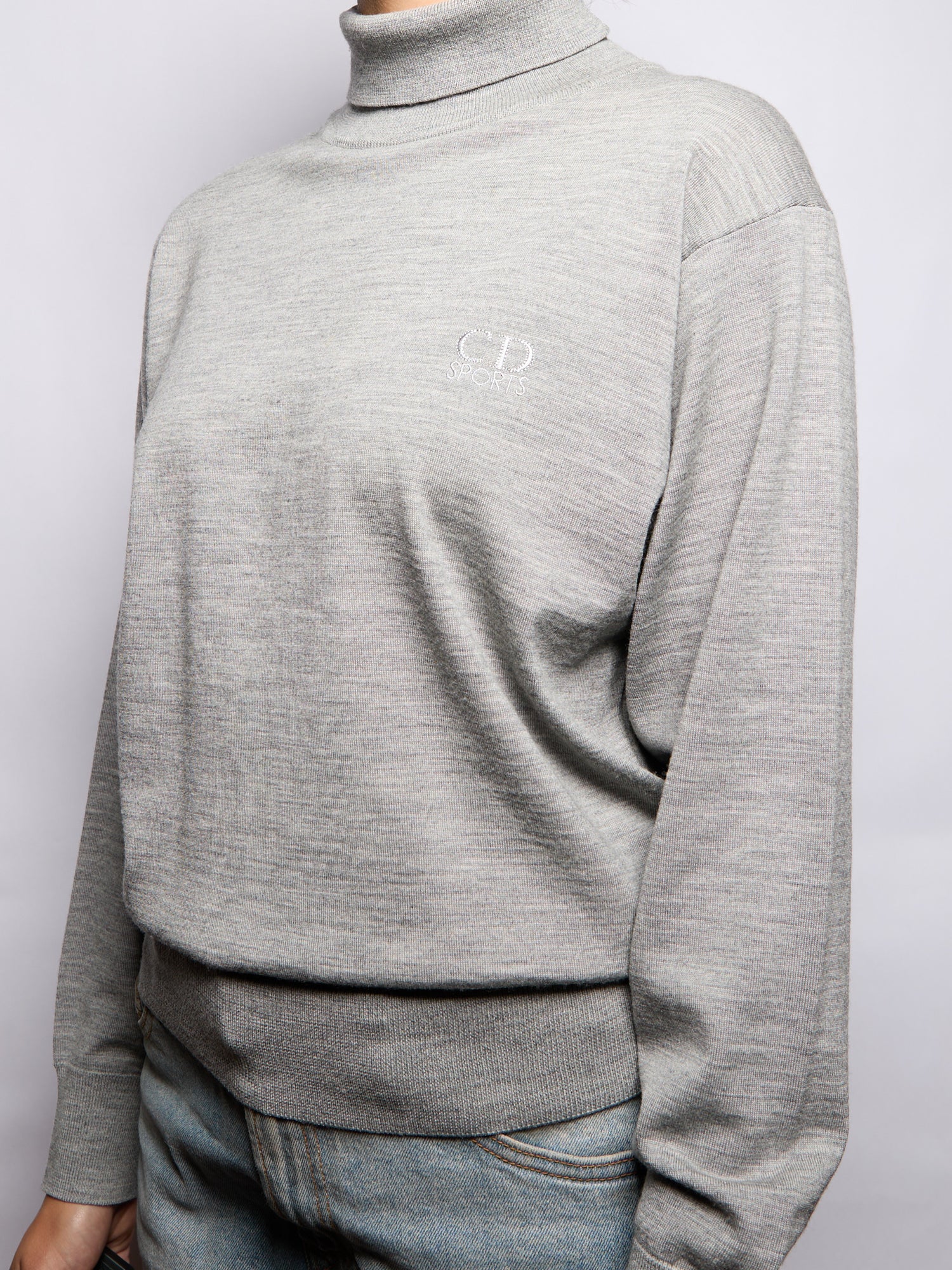 Christian Dior Grey Turtleneck Sweater