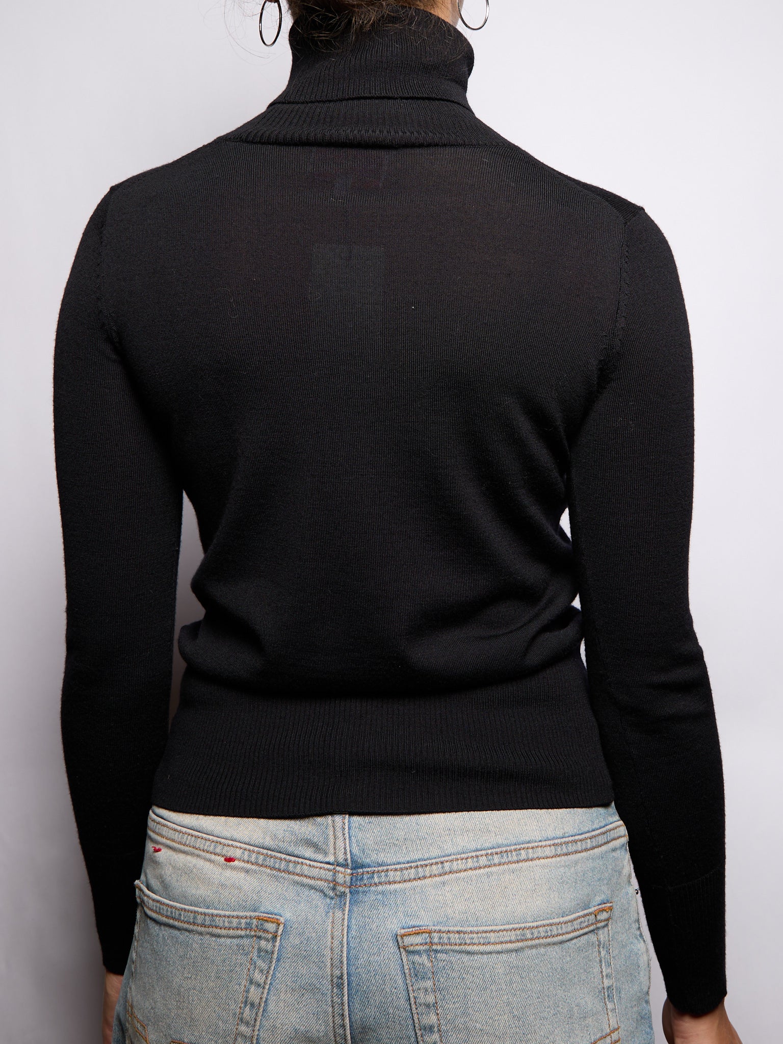 Vivienne Westwood Black Knit Orb Turtleneck