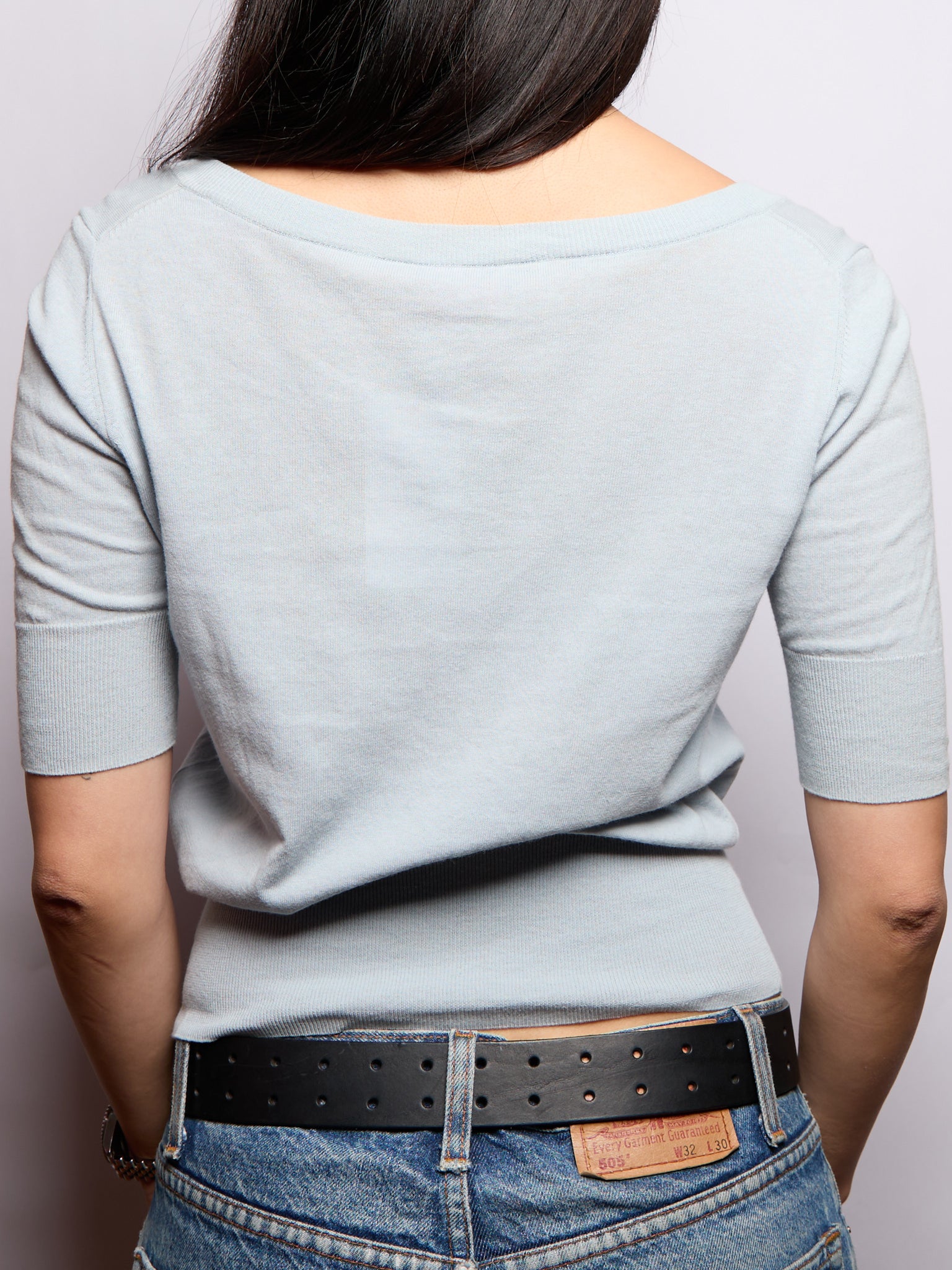 Vivienne Westwood Blue Short Sleeved Orb Cardigan