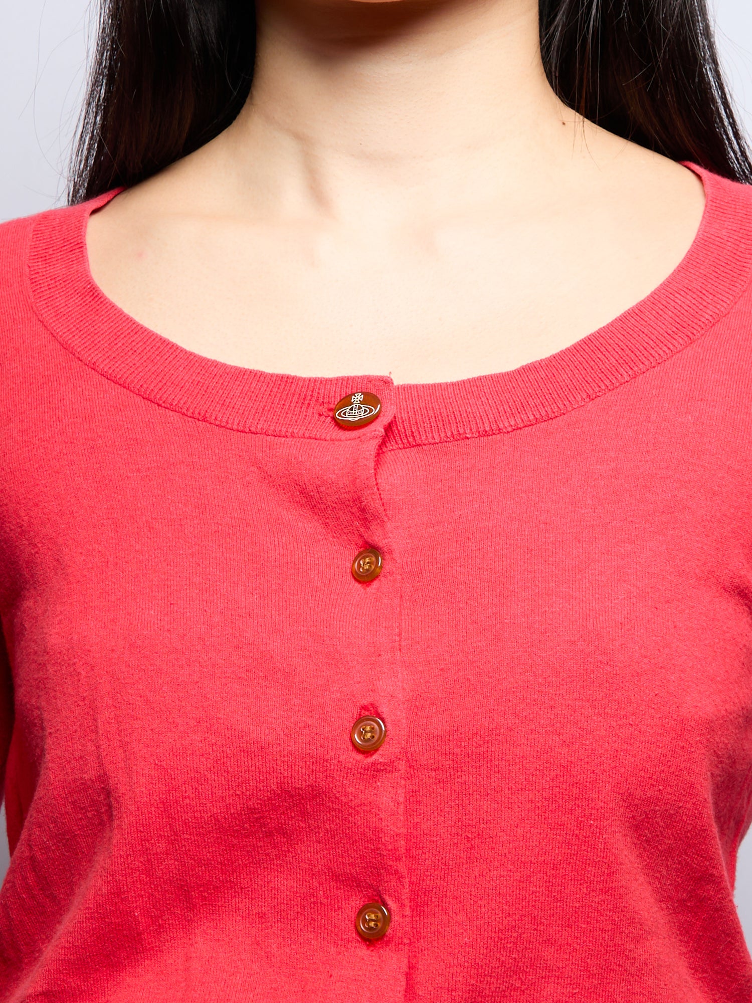 Vivienne Westwood Red Short Sleeve Cardigan