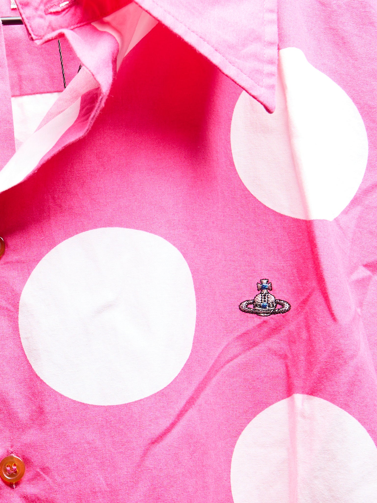 Vivienne Westwood Pink Polka Dot Button Down Shirt