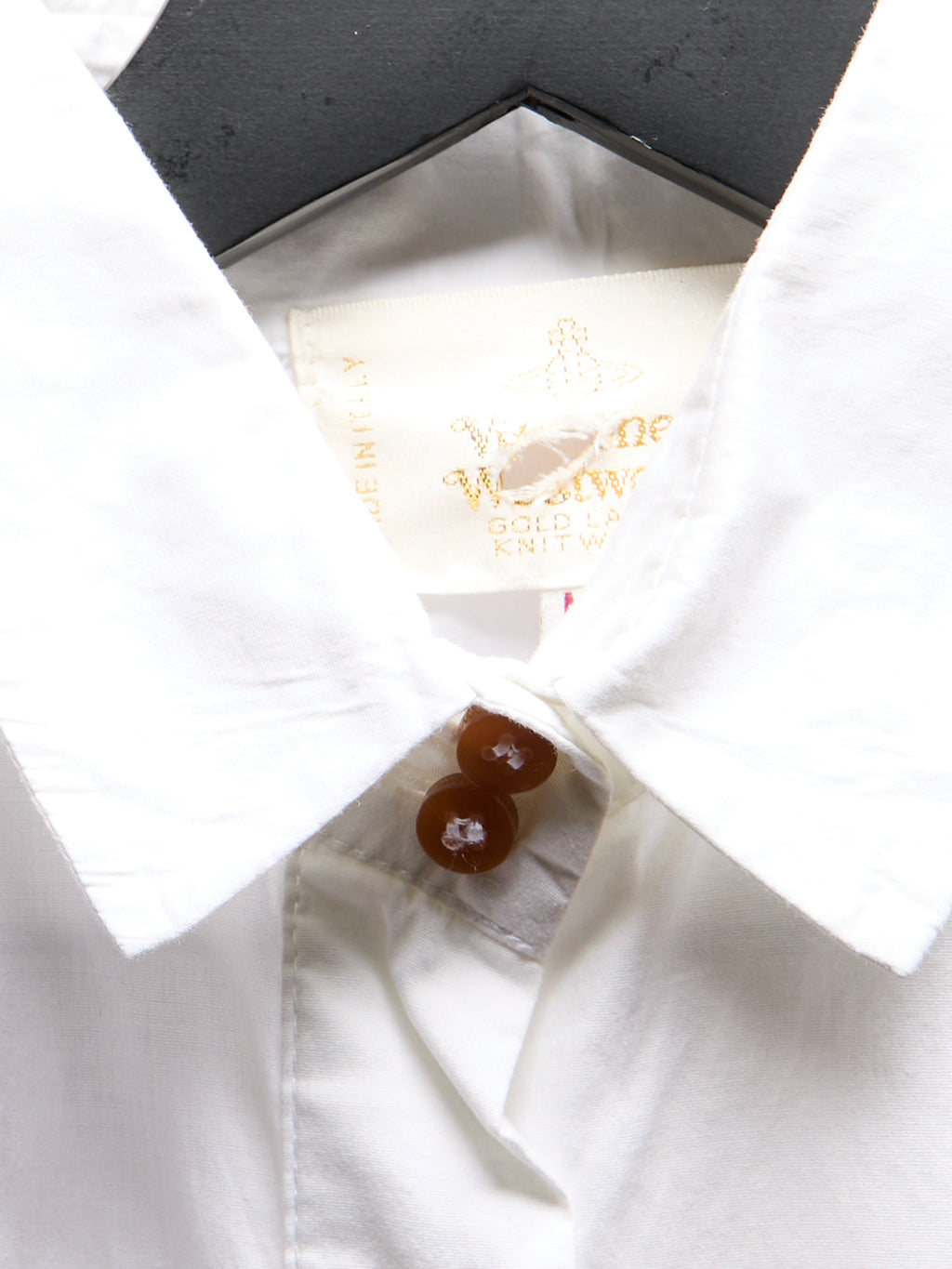 Vivienne Westwood White Button Down Orb Top