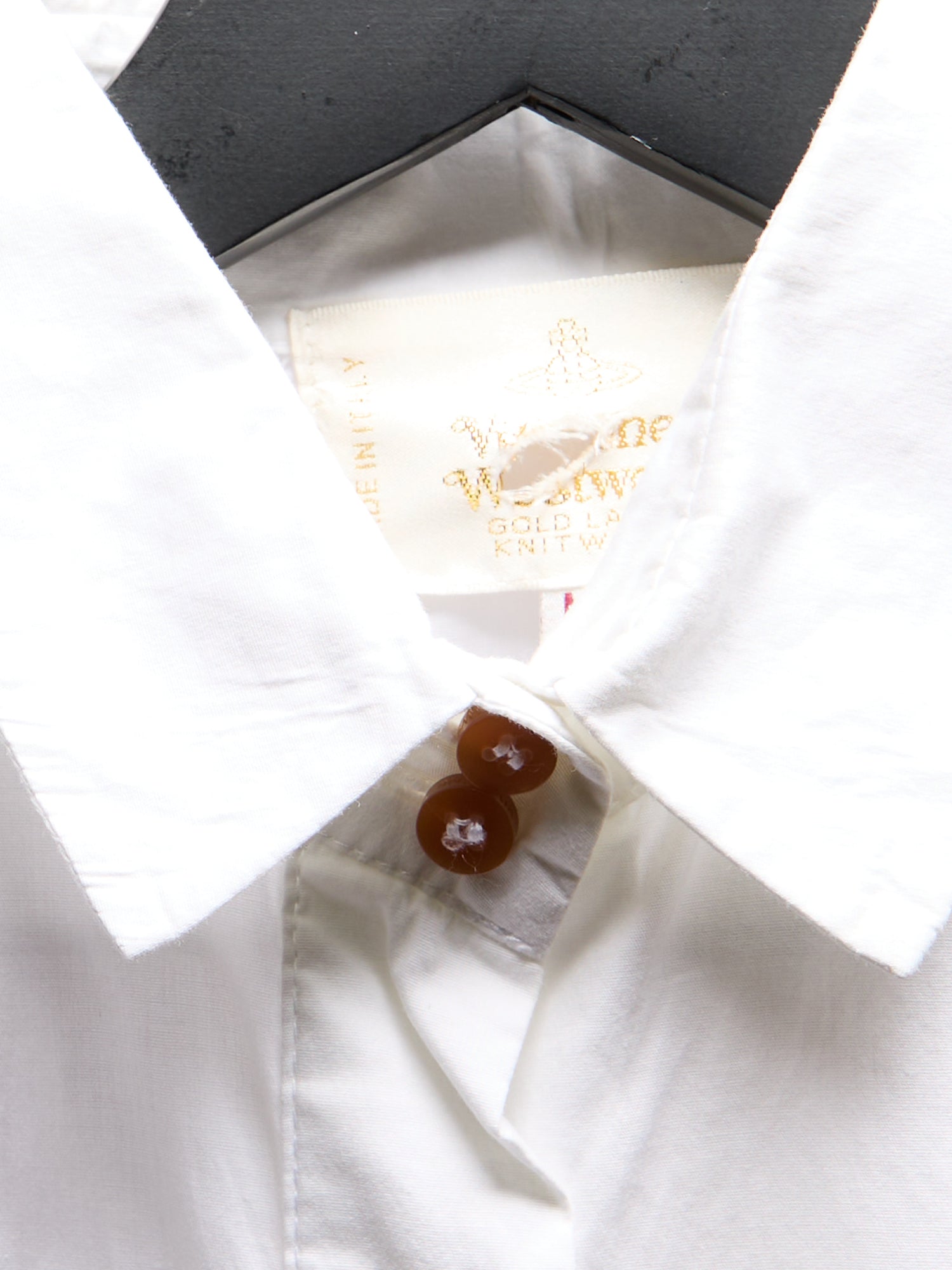 Vivienne Westwood White Button Down Orb Top