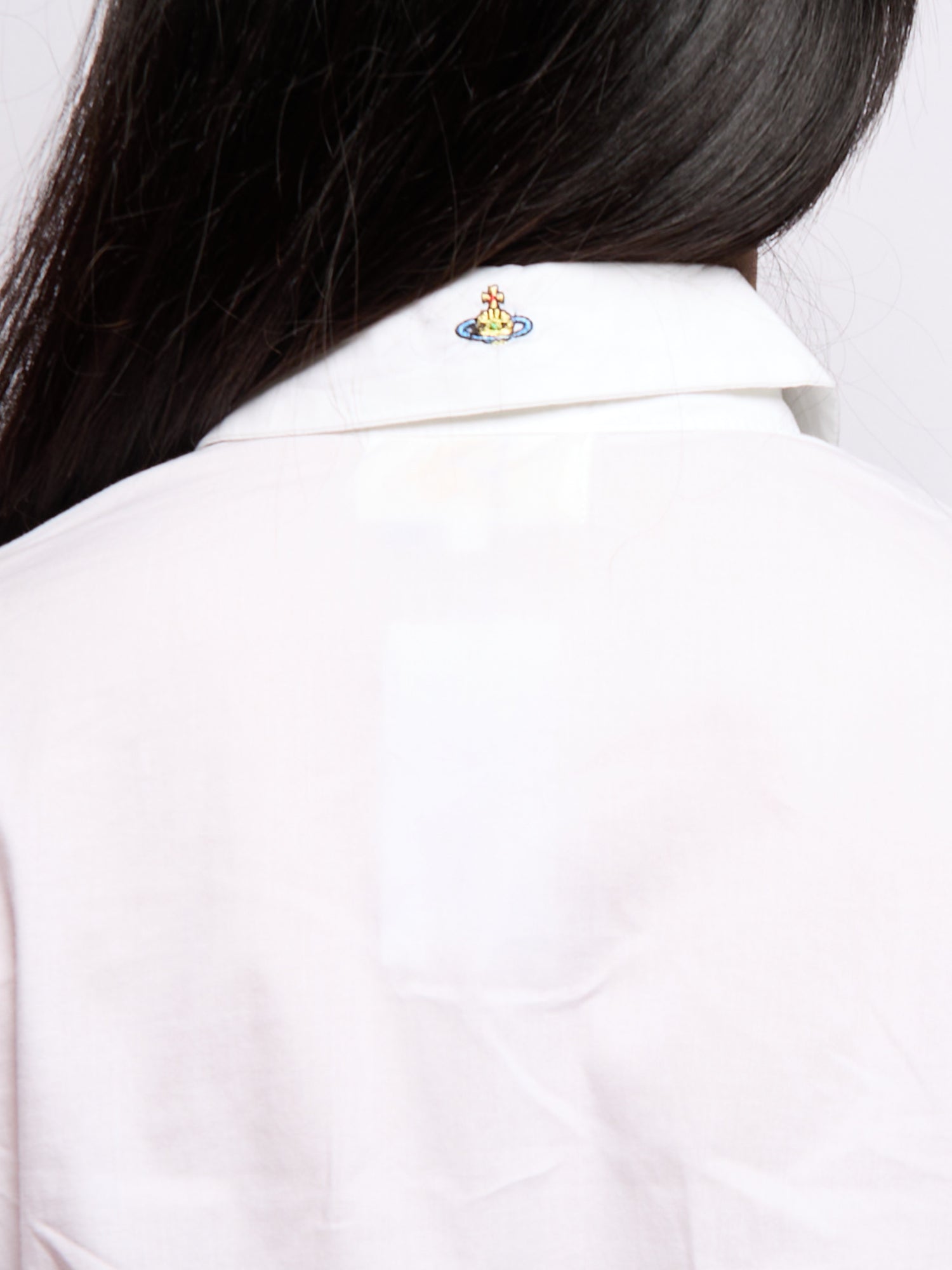 Vivienne Westwood White Button Down Orb Top