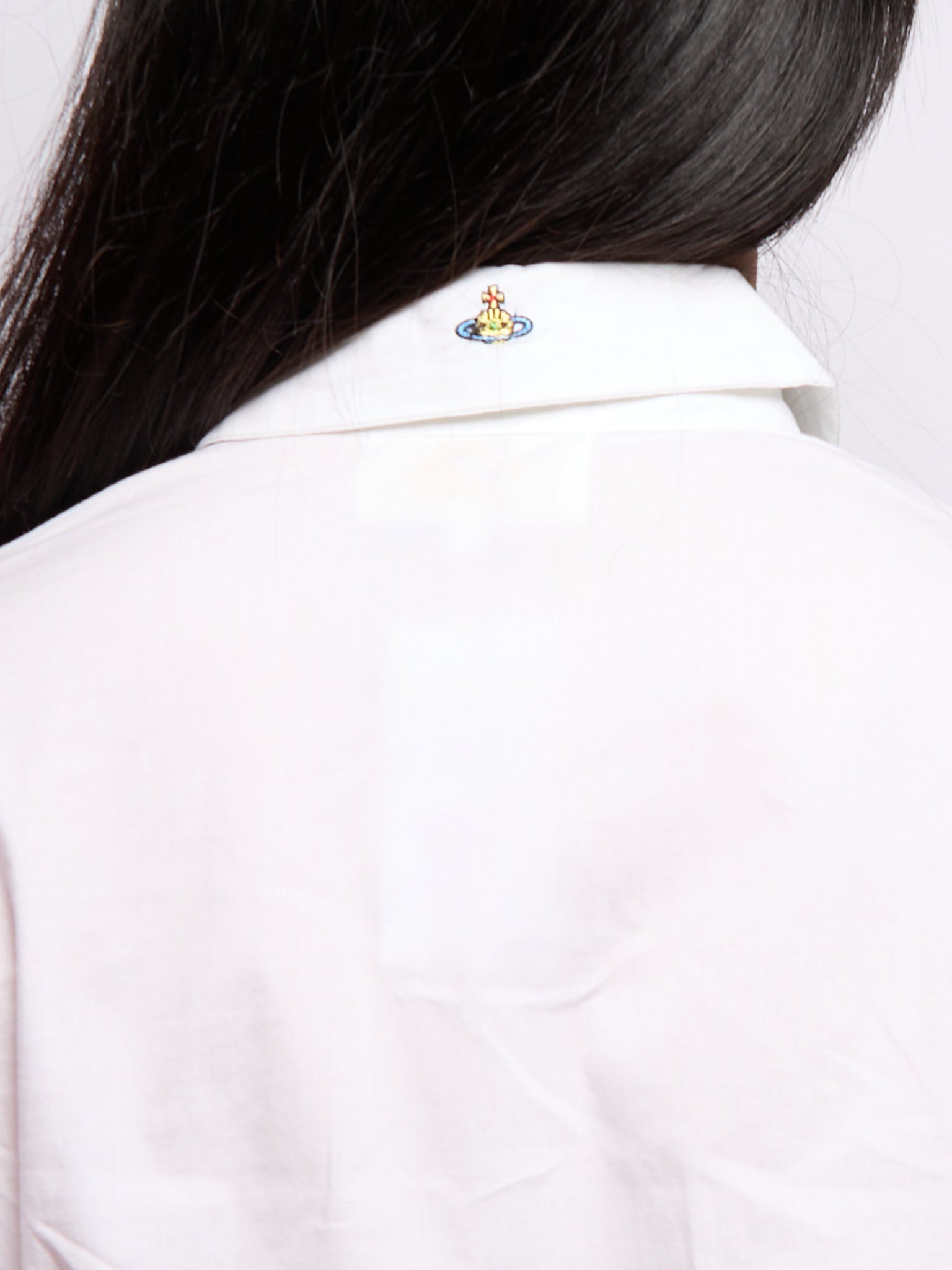 Vivienne Westwood White Button Down Orb Top