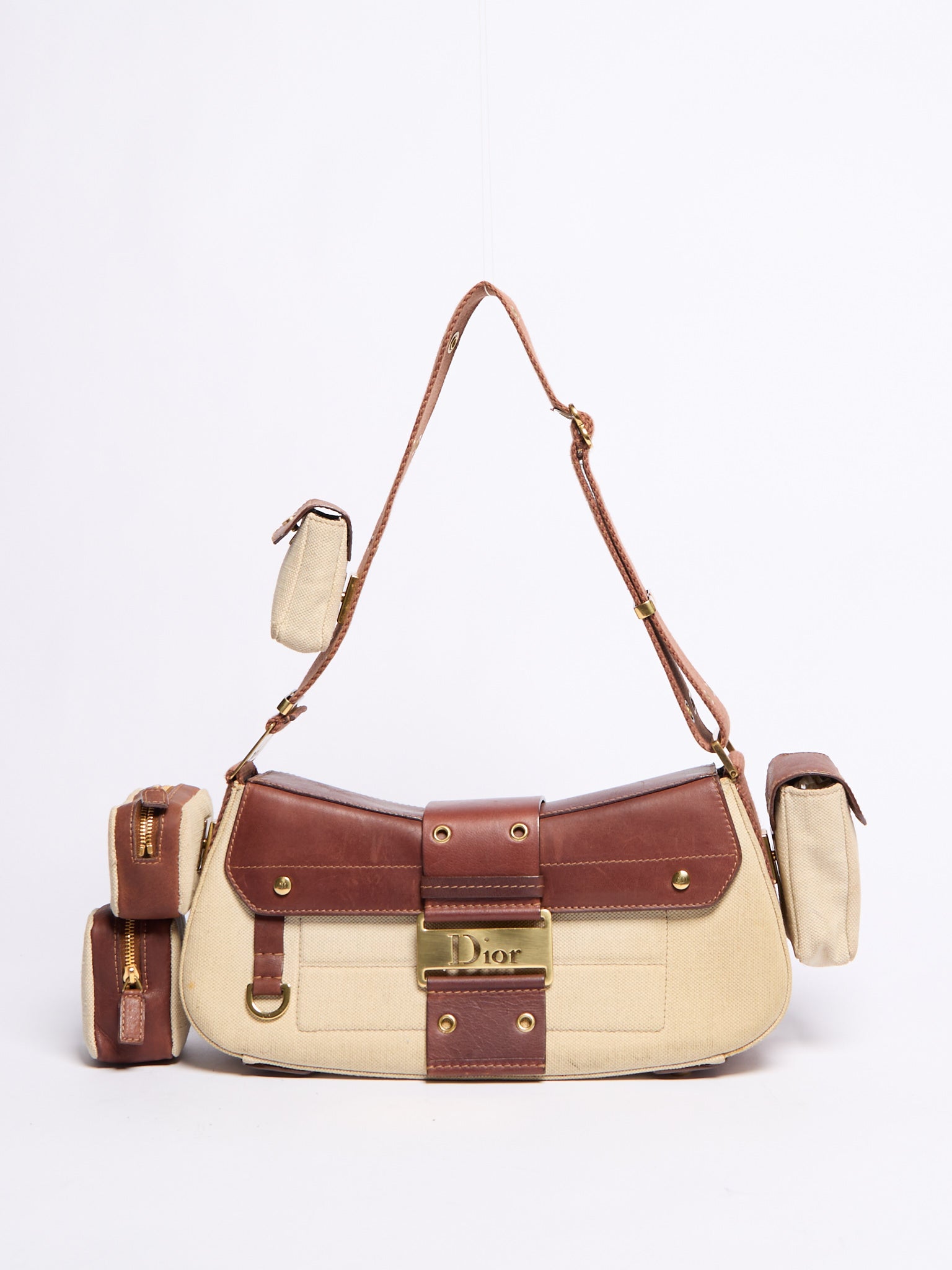 Christian Dior 2003 Canvas Columbus Bag