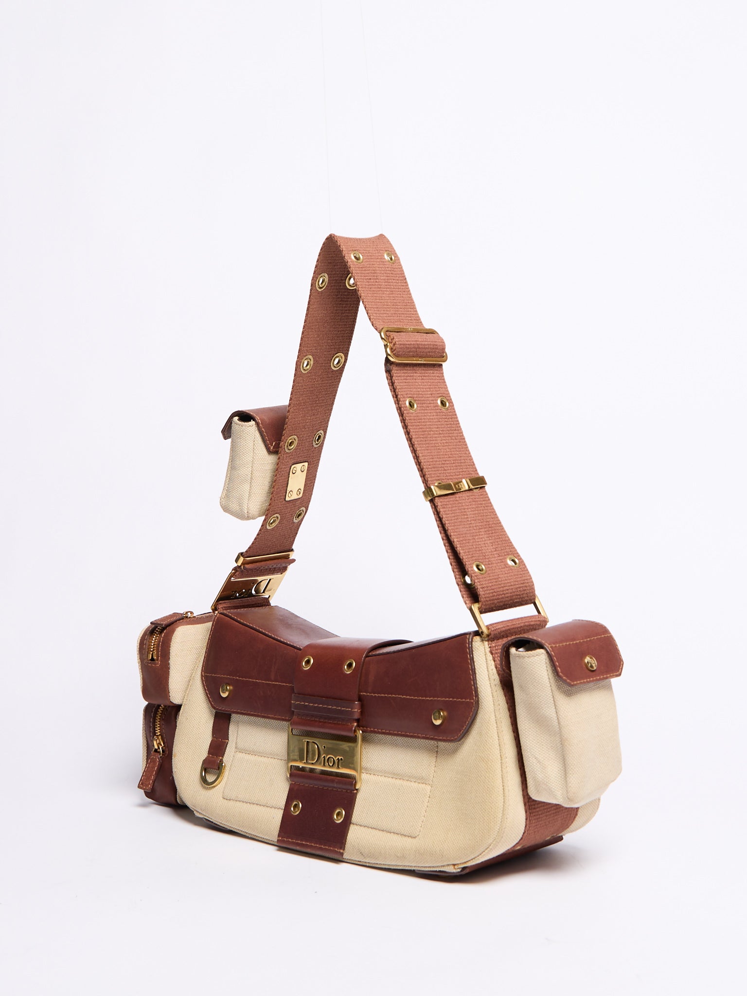 Christian Dior 2003 Canvas Columbus Bag