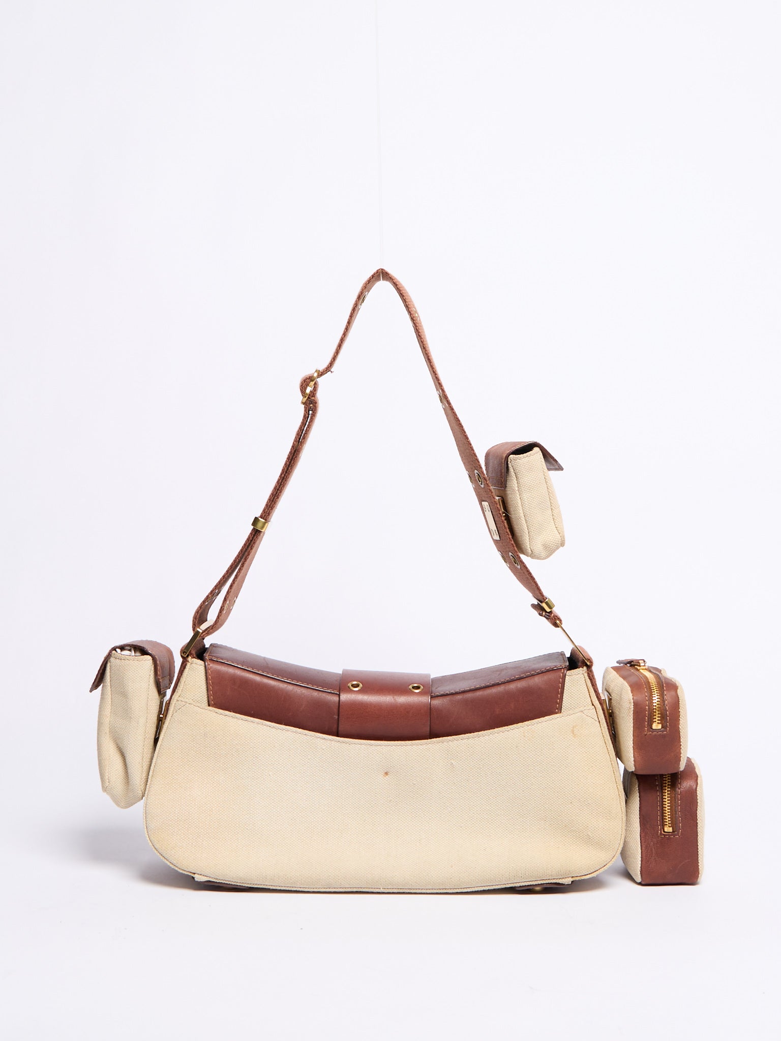 Christian Dior 2003 Canvas Columbus Bag