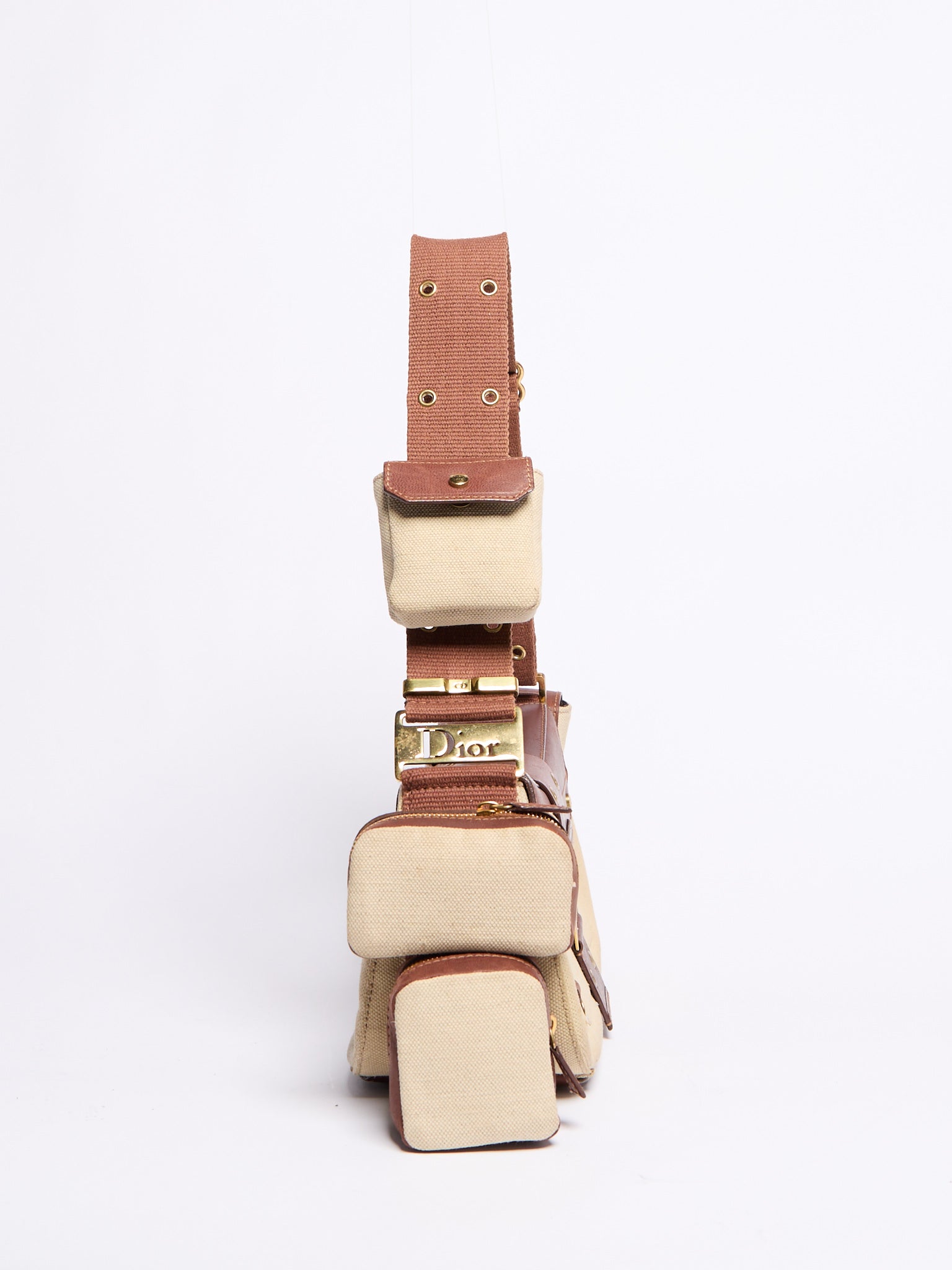 Christian Dior 2003 Canvas Columbus Bag