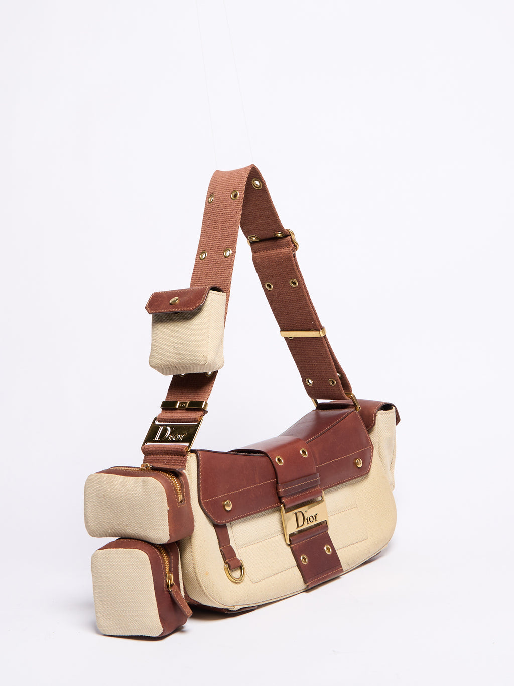 Christian Dior 2003 Canvas Columbus Bag
