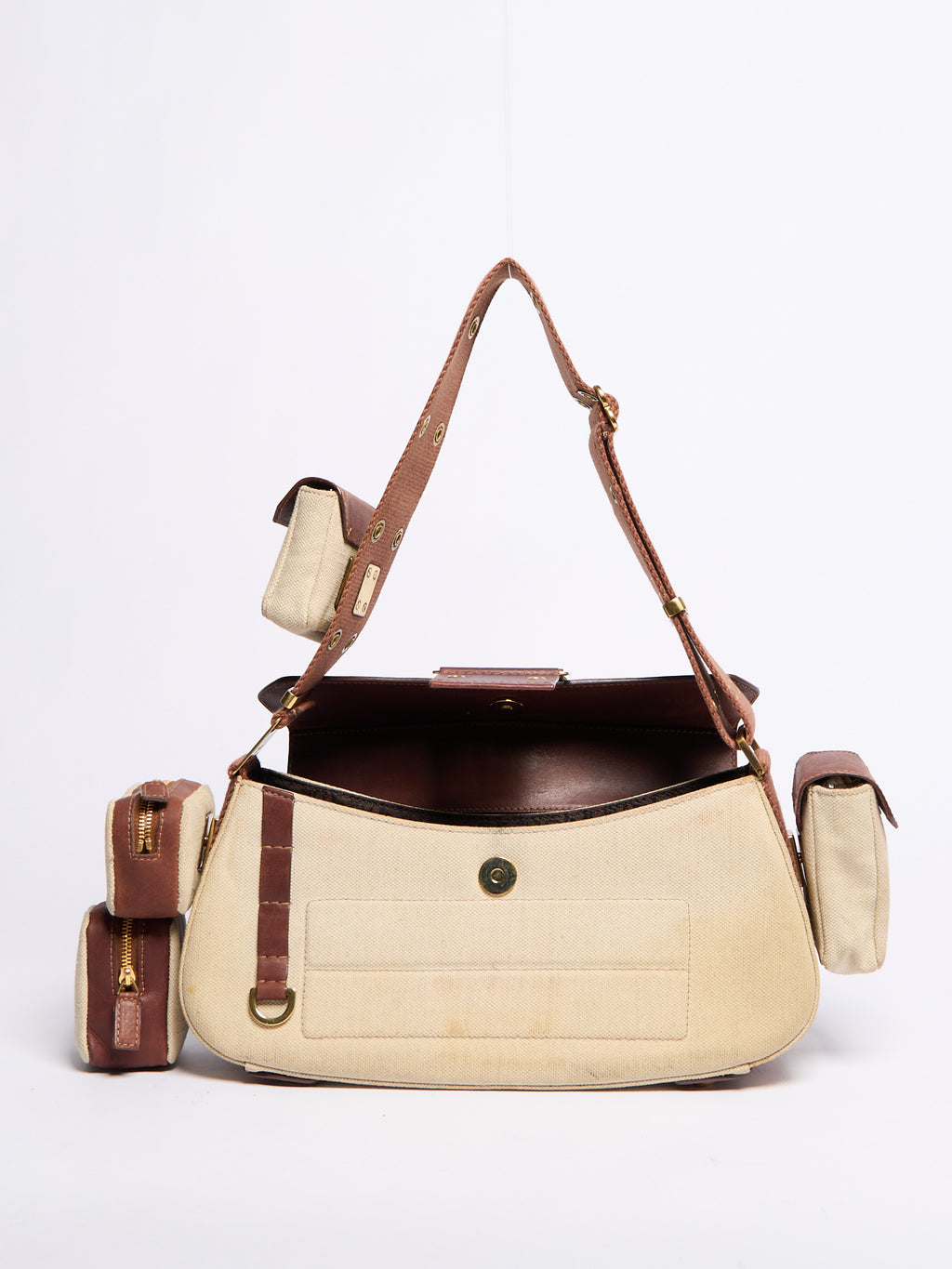 Christian Dior 2003 Canvas Columbus Bag