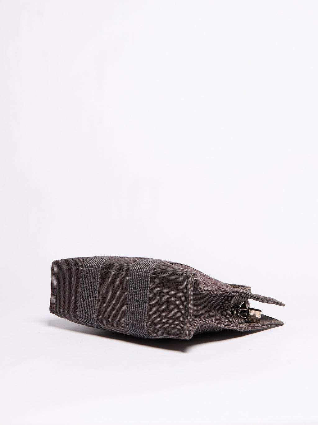 Hermes Fourre Tout Grey Lock Canvas S
