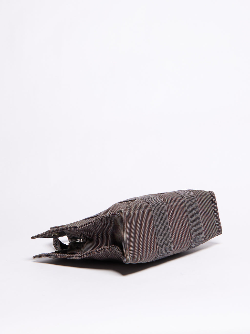 Hermes Fourre Tout Grey Lock Canvas S