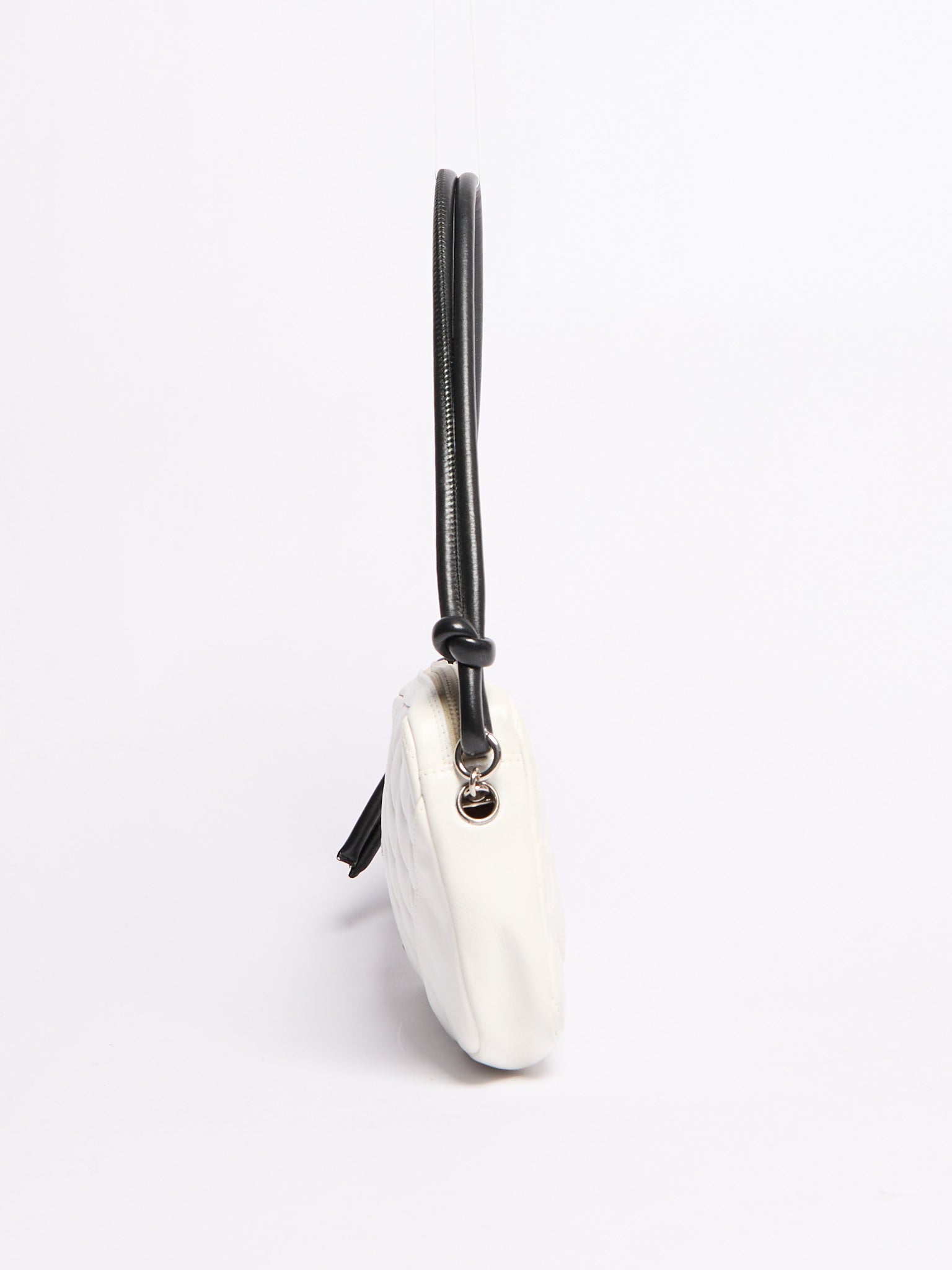 Chanel Cambon Line White Python Shoulder Bag