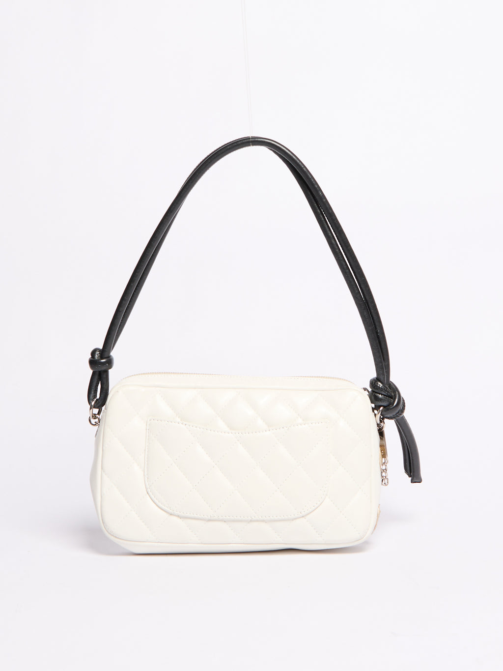 Chanel Cambon Line White Python Shoulder Bag