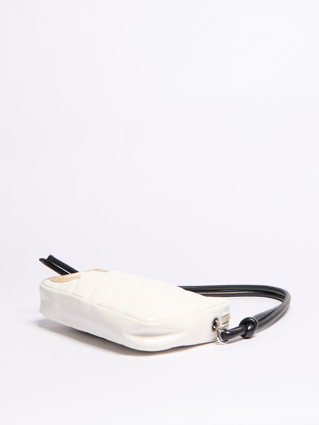 Chanel Cambon Line White Python Shoulder Bag