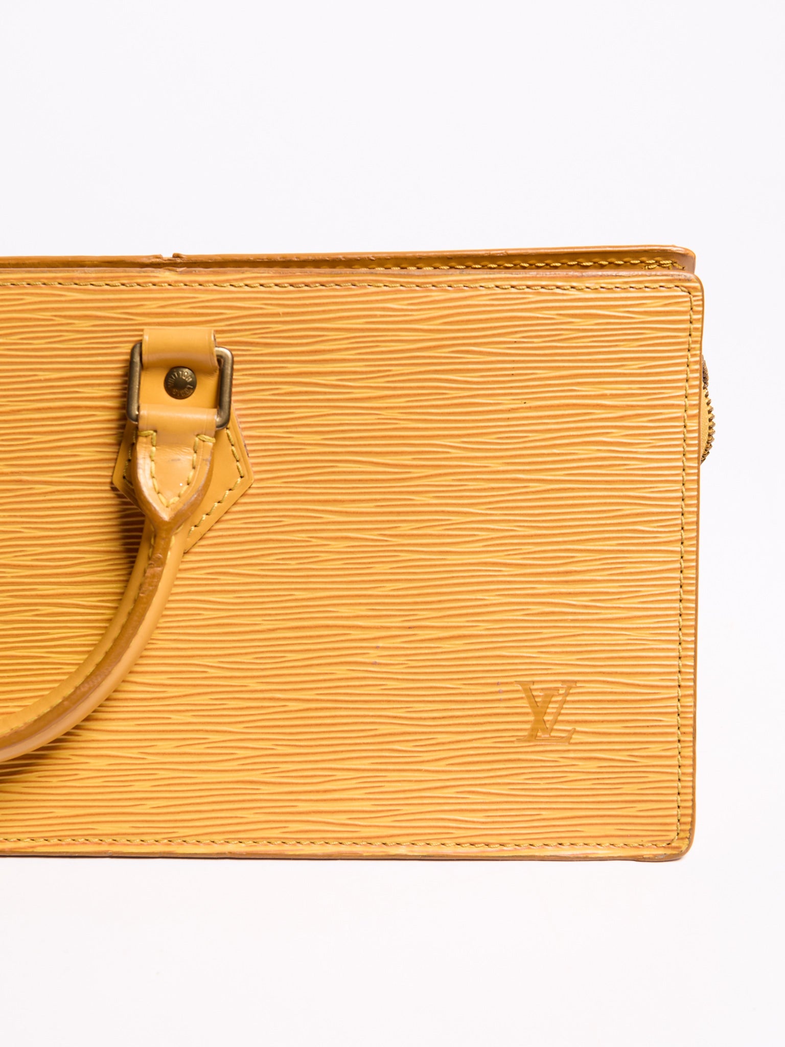 Louis Vuitton Yellow Epi Sac Triangle