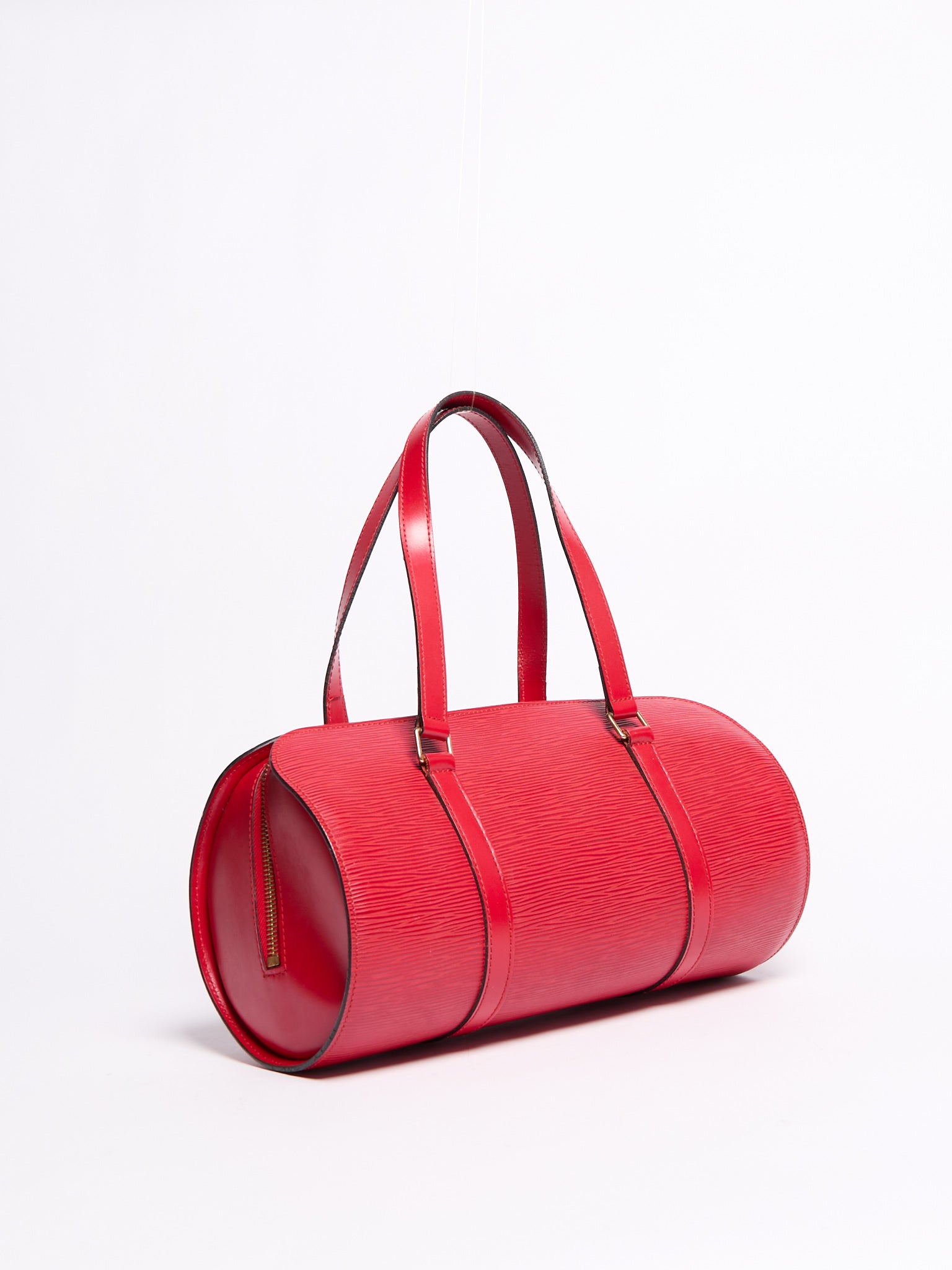 Louis Vuitton Epi Red Soufflot Bag