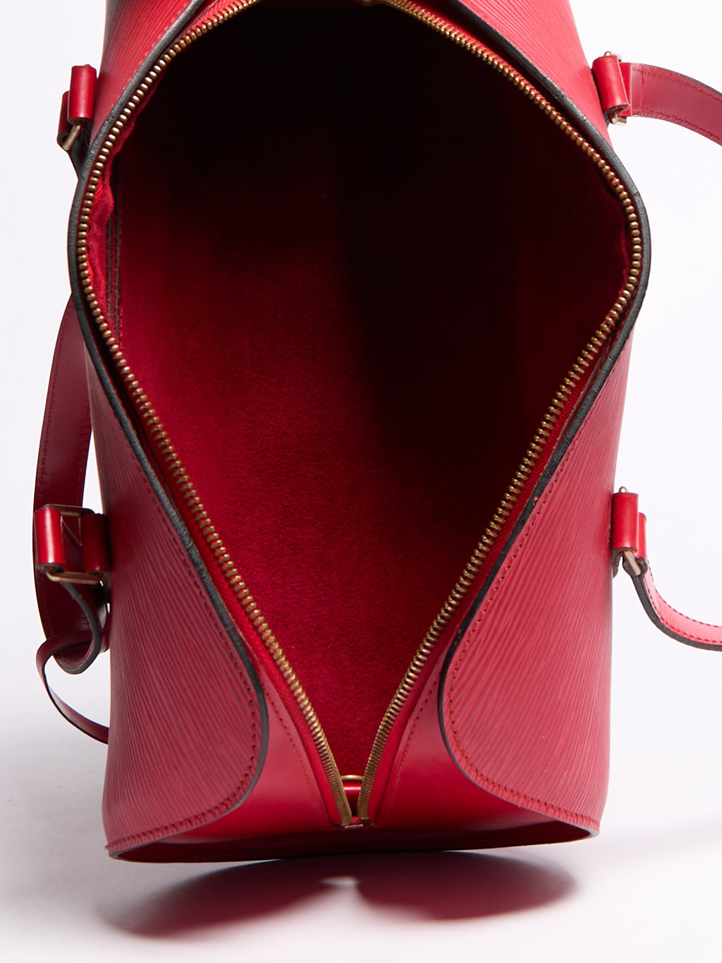 Louis Vuitton Epi Red Soufflot Bag