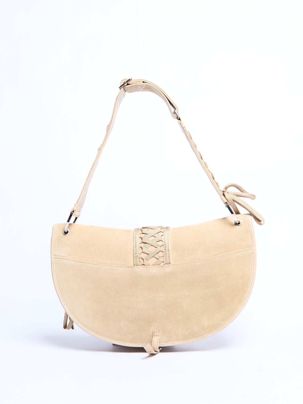 2000’s Christian Dior Tan Suede Admit It Street Chic Shoulder Bag by John Galliano