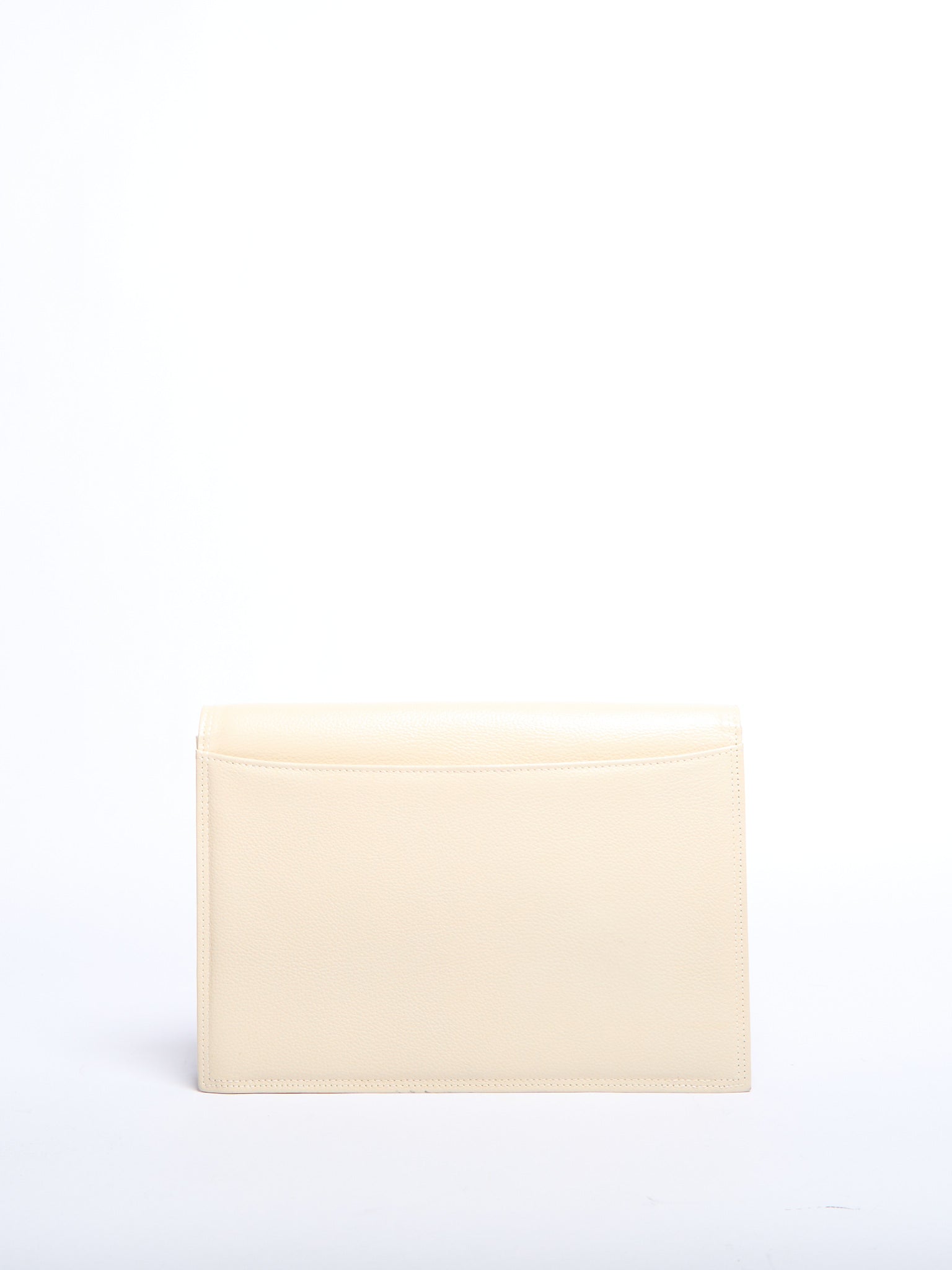 90’s Yves Saint Laurent Cream Envelope Clutch