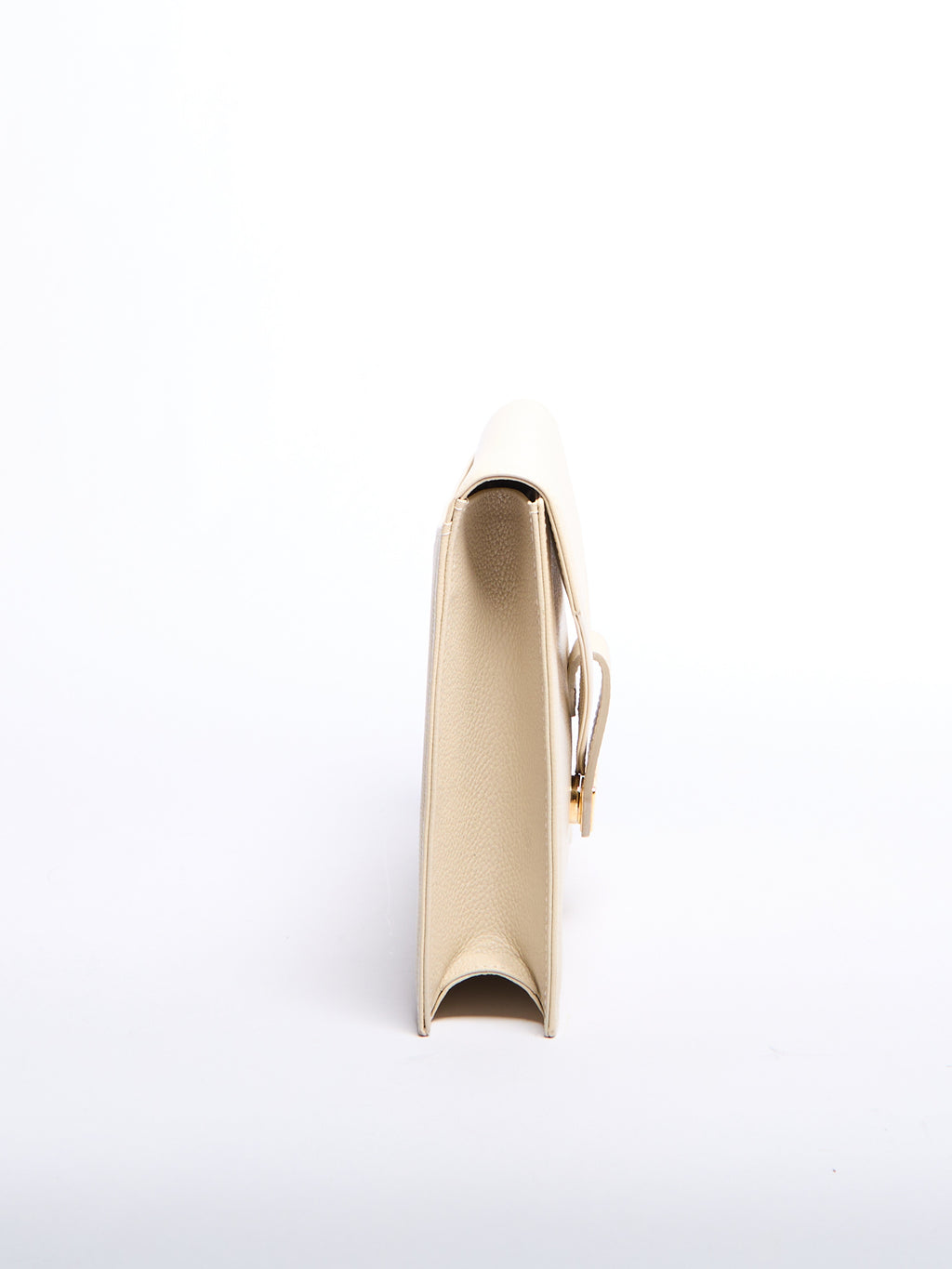 90’s Yves Saint Laurent Cream Envelope Clutch