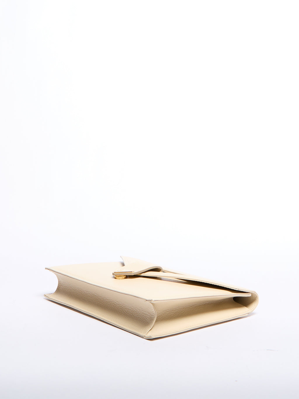 90’s Yves Saint Laurent Cream Envelope Clutch