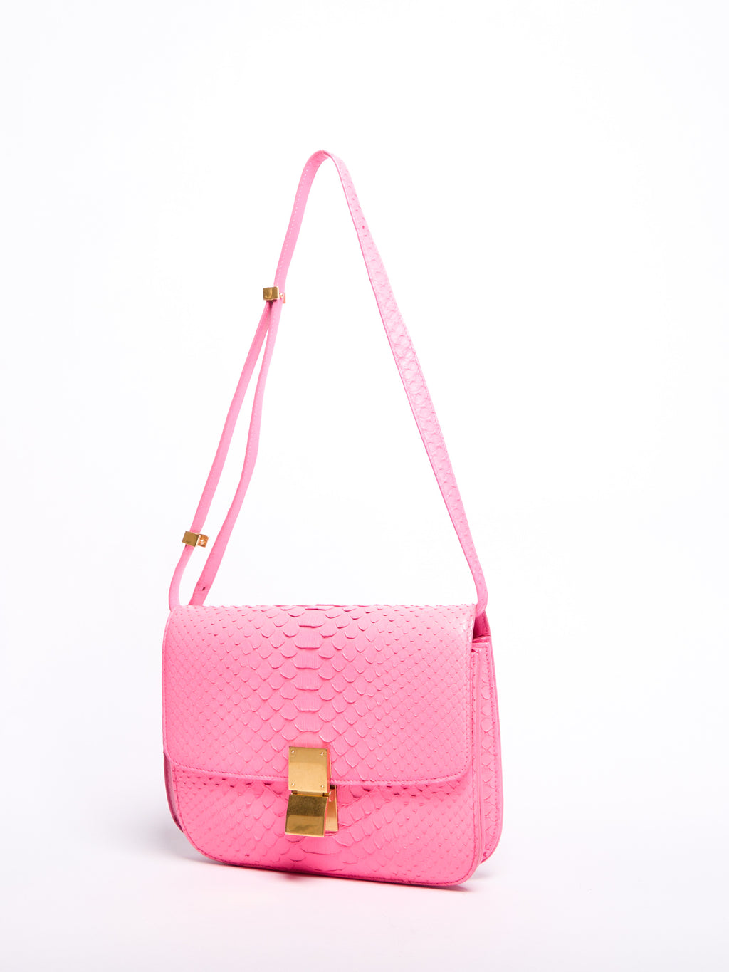 Celine Pink Python Box Bag