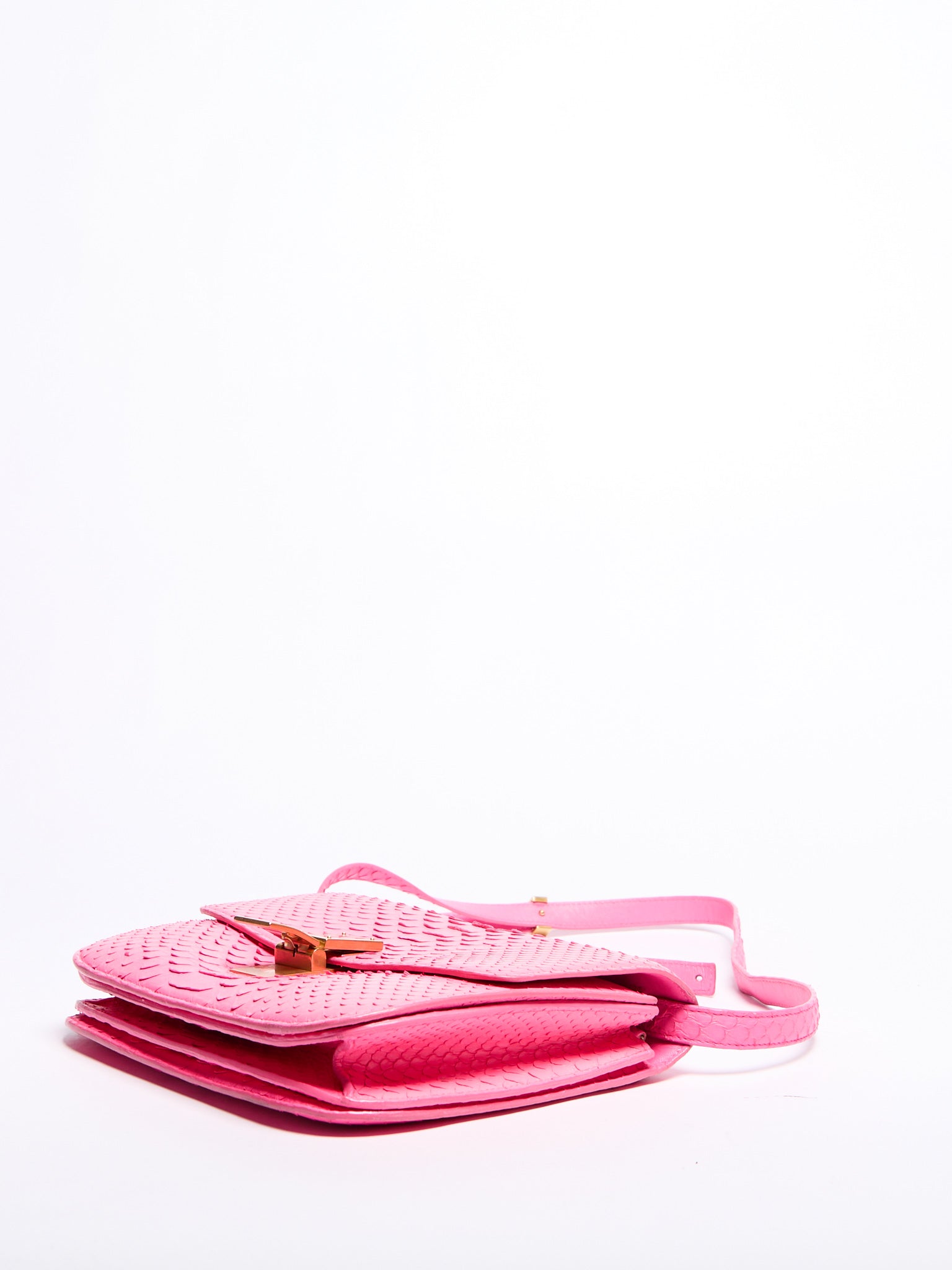 Celine Pink Python Box Bag