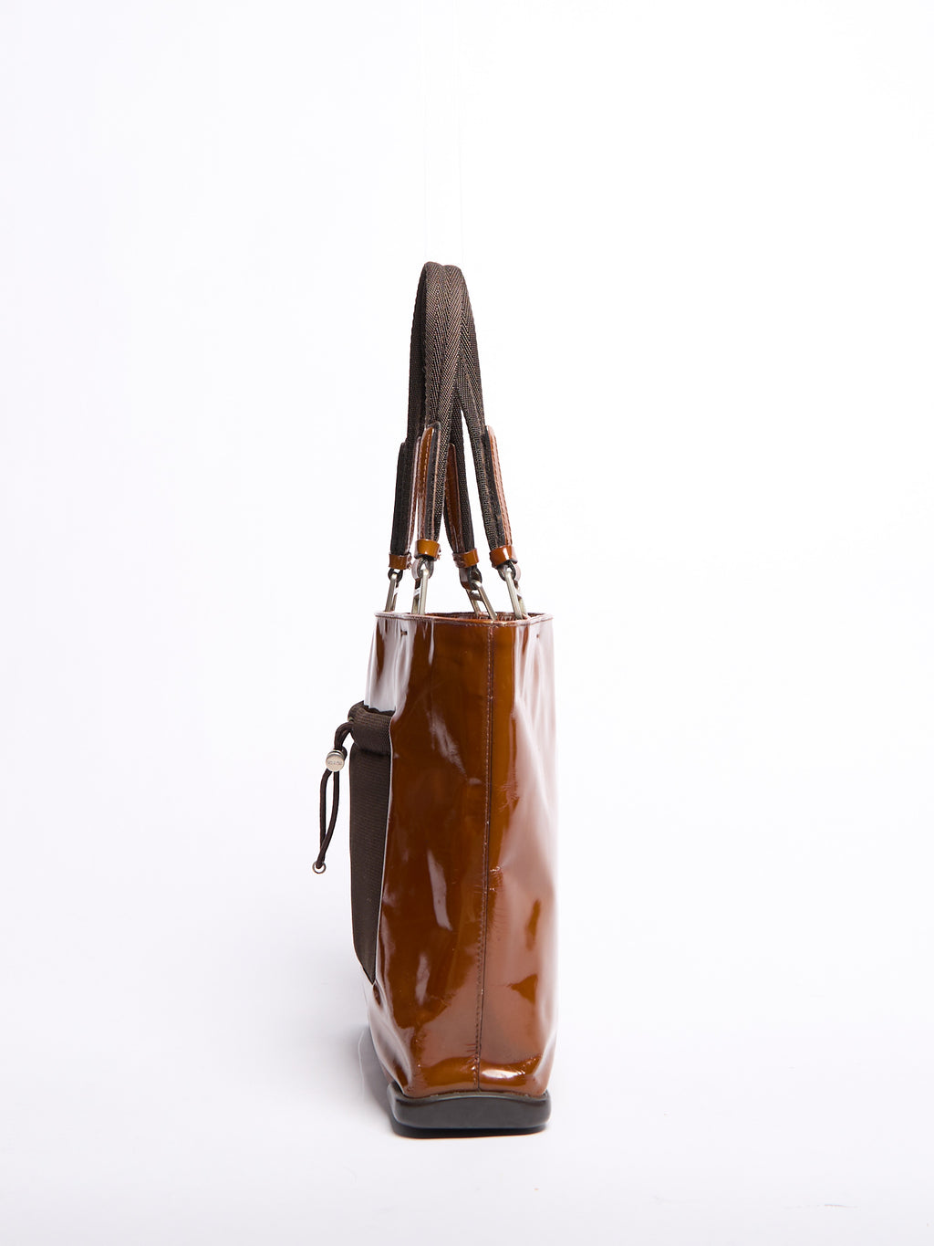Prada Brown Vinyl Sport Tote