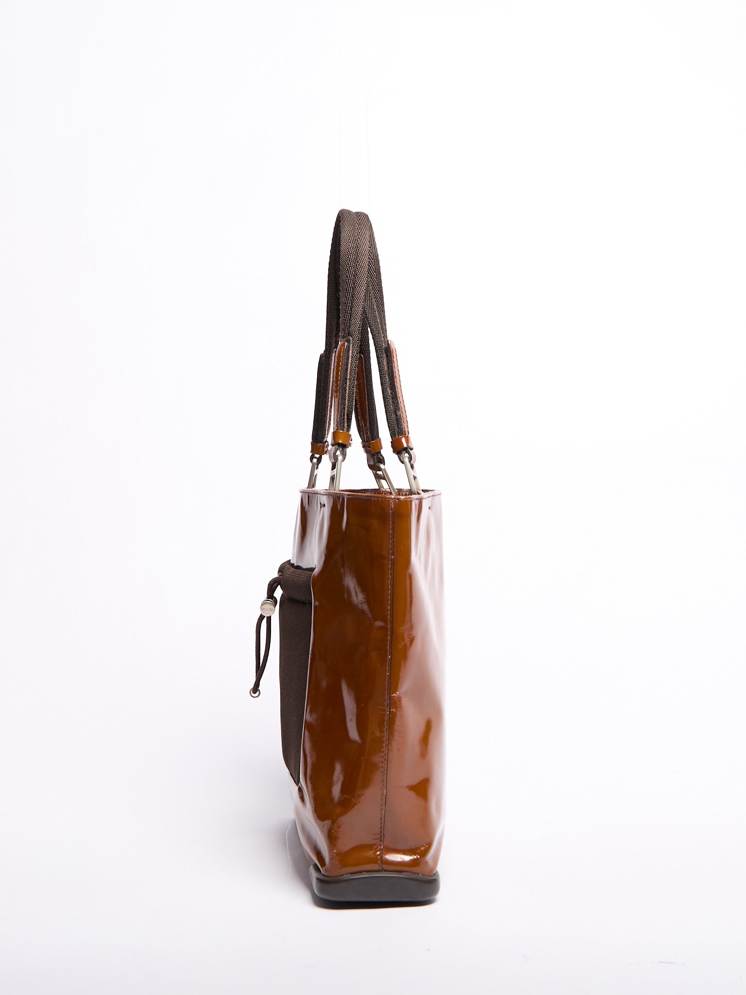 Prada Brown Vinyl Sport Tote