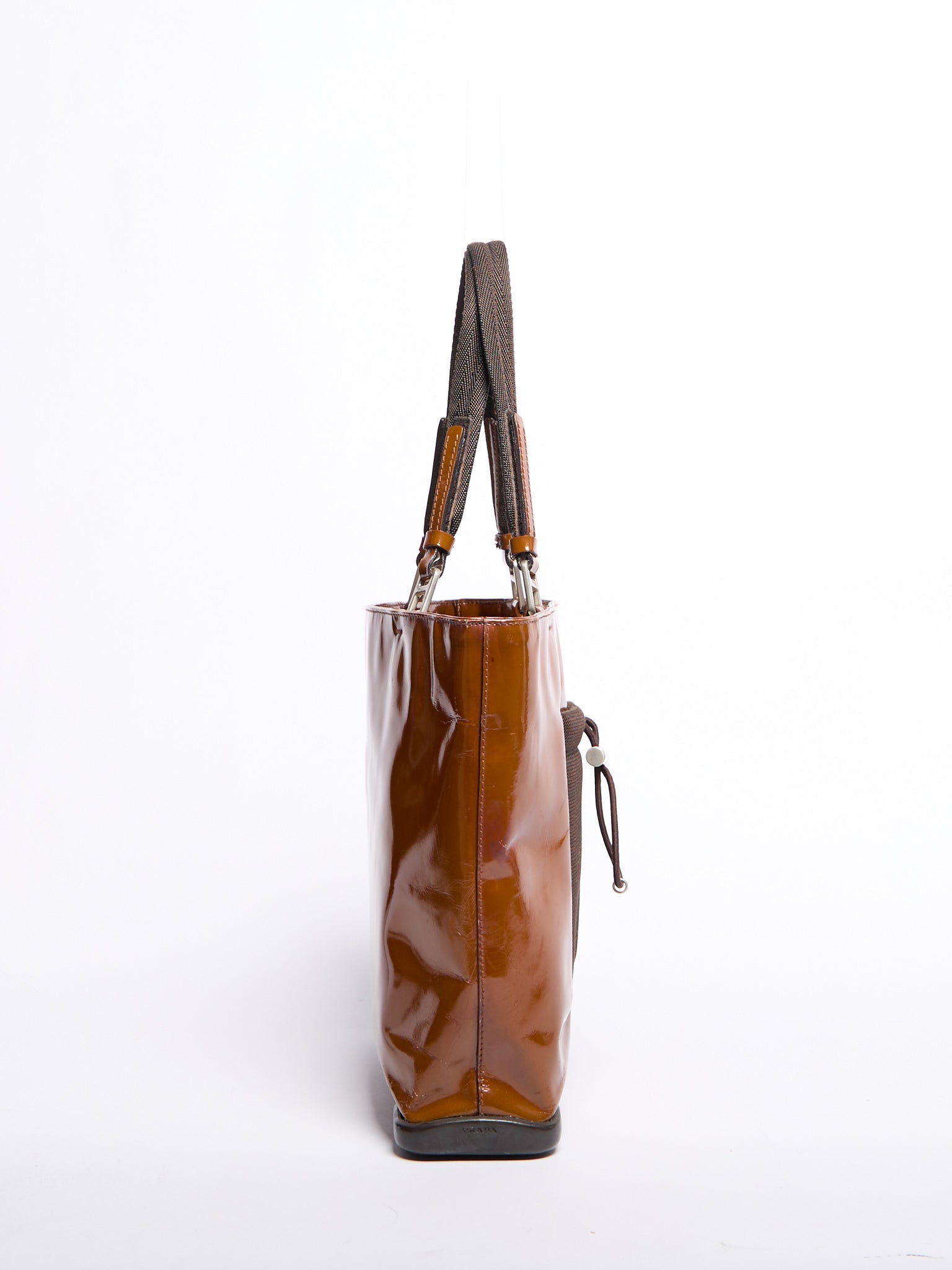 Prada Brown Vinyl Sport Tote