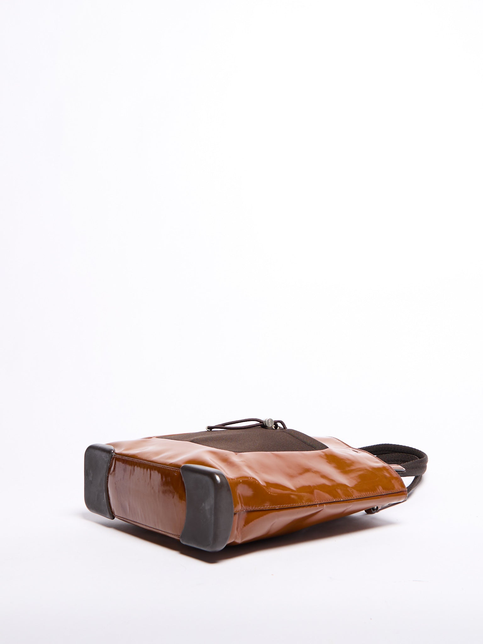 Prada Brown Vinyl Sport Tote