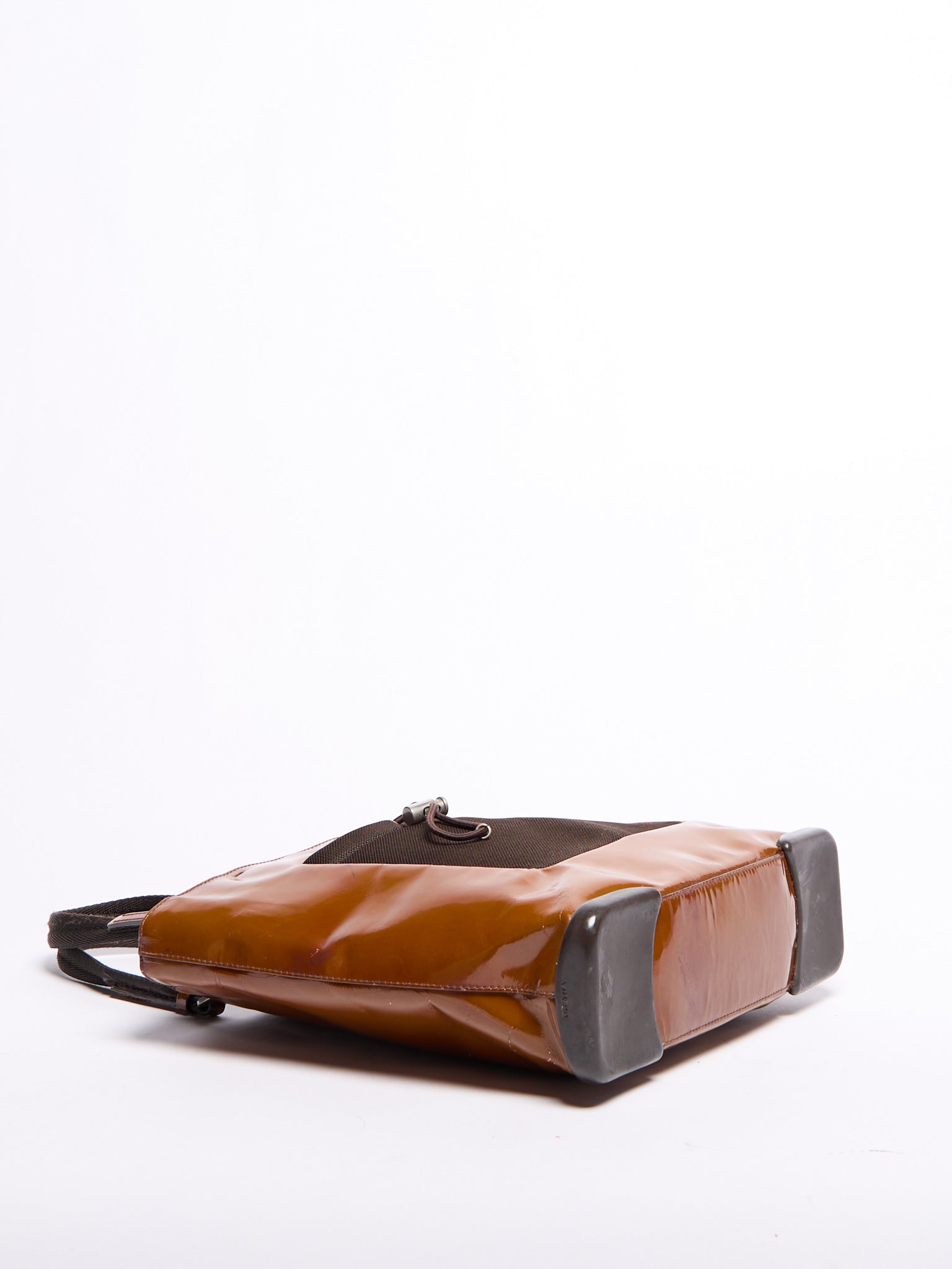 Prada Brown Vinyl Sport Tote
