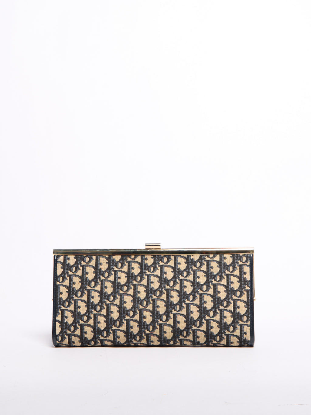 Christian Dior Navy Trotter Print Clutch