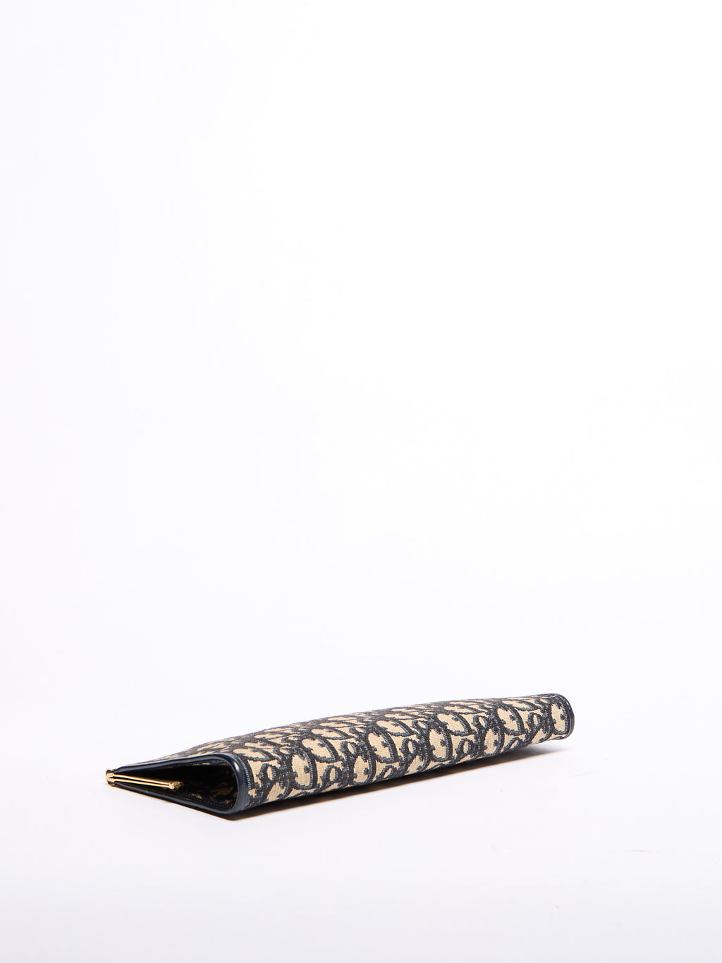 Christian Dior Navy Trotter Print Clutch