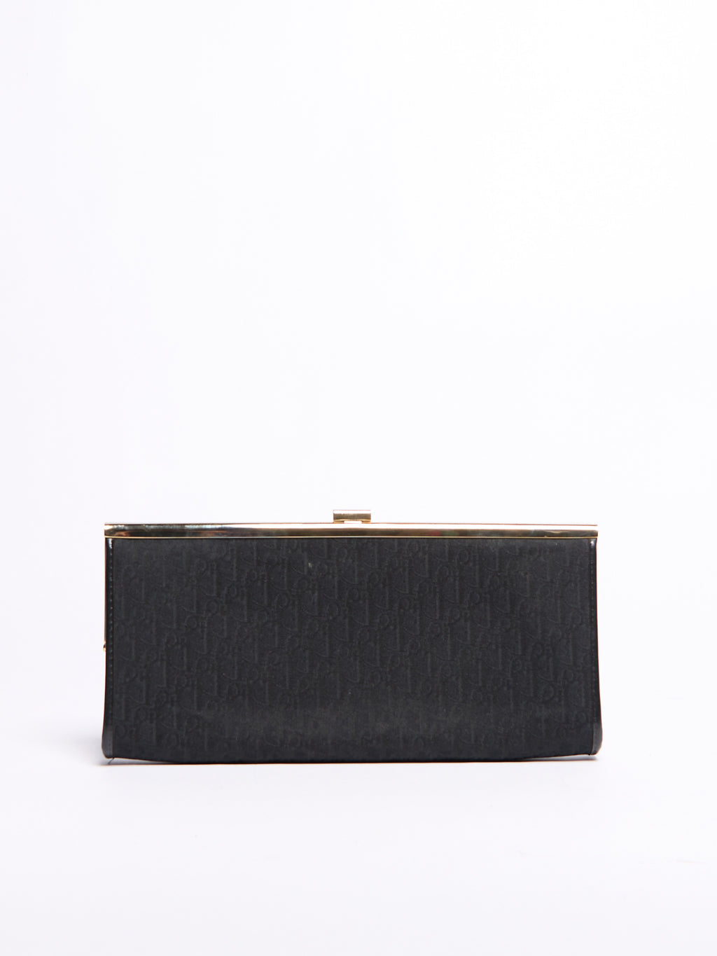 Christian Dior Black Trotter Print Clutch