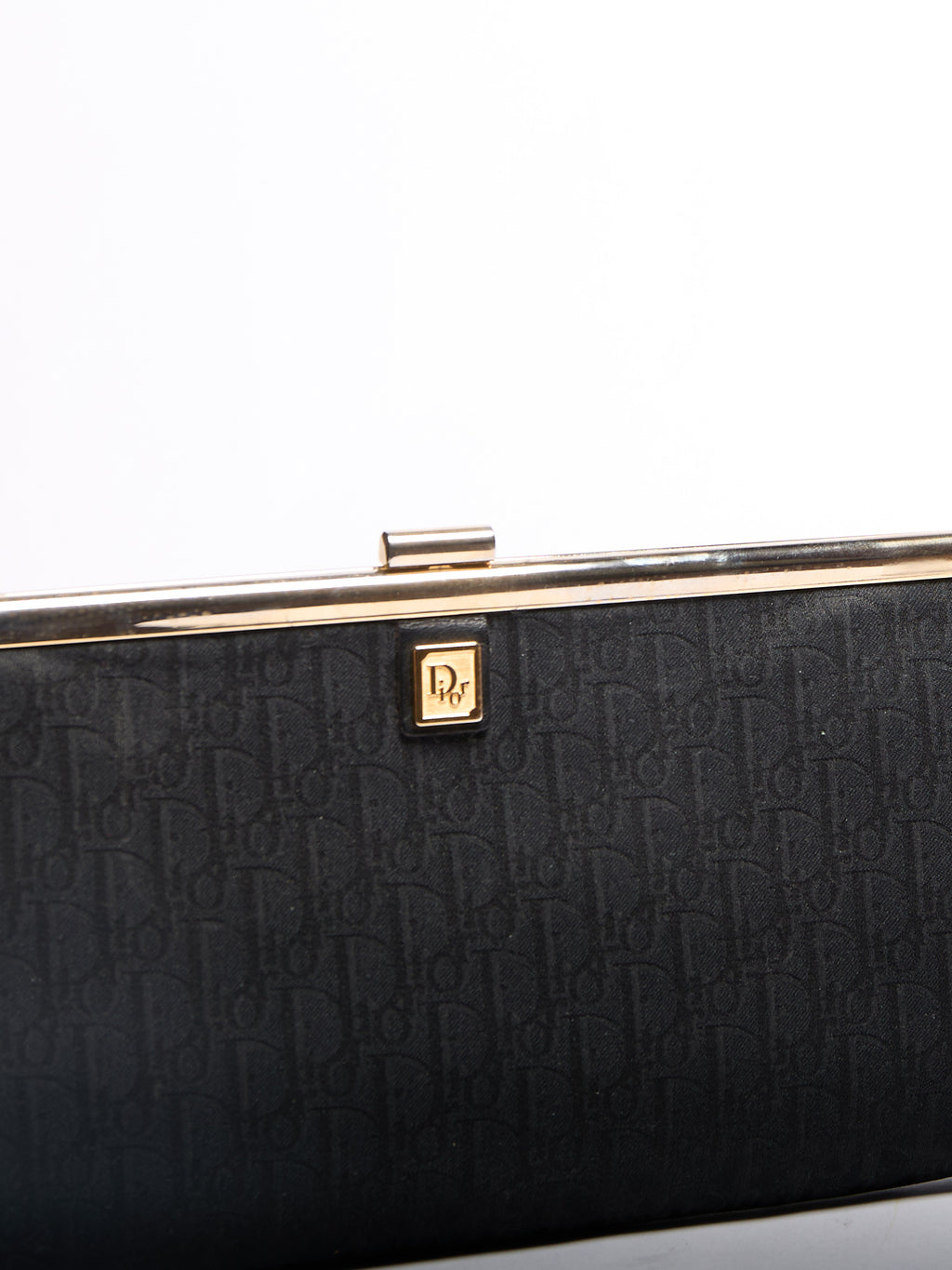 Christian Dior Black Trotter Print Clutch