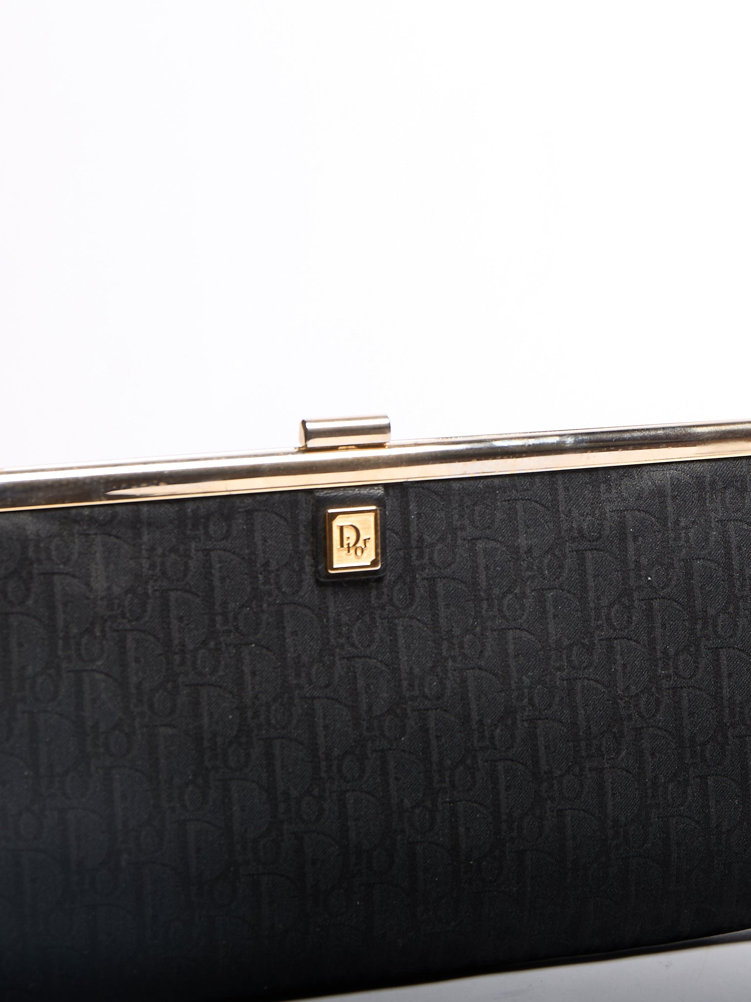 Christian Dior Black Trotter Print Clutch