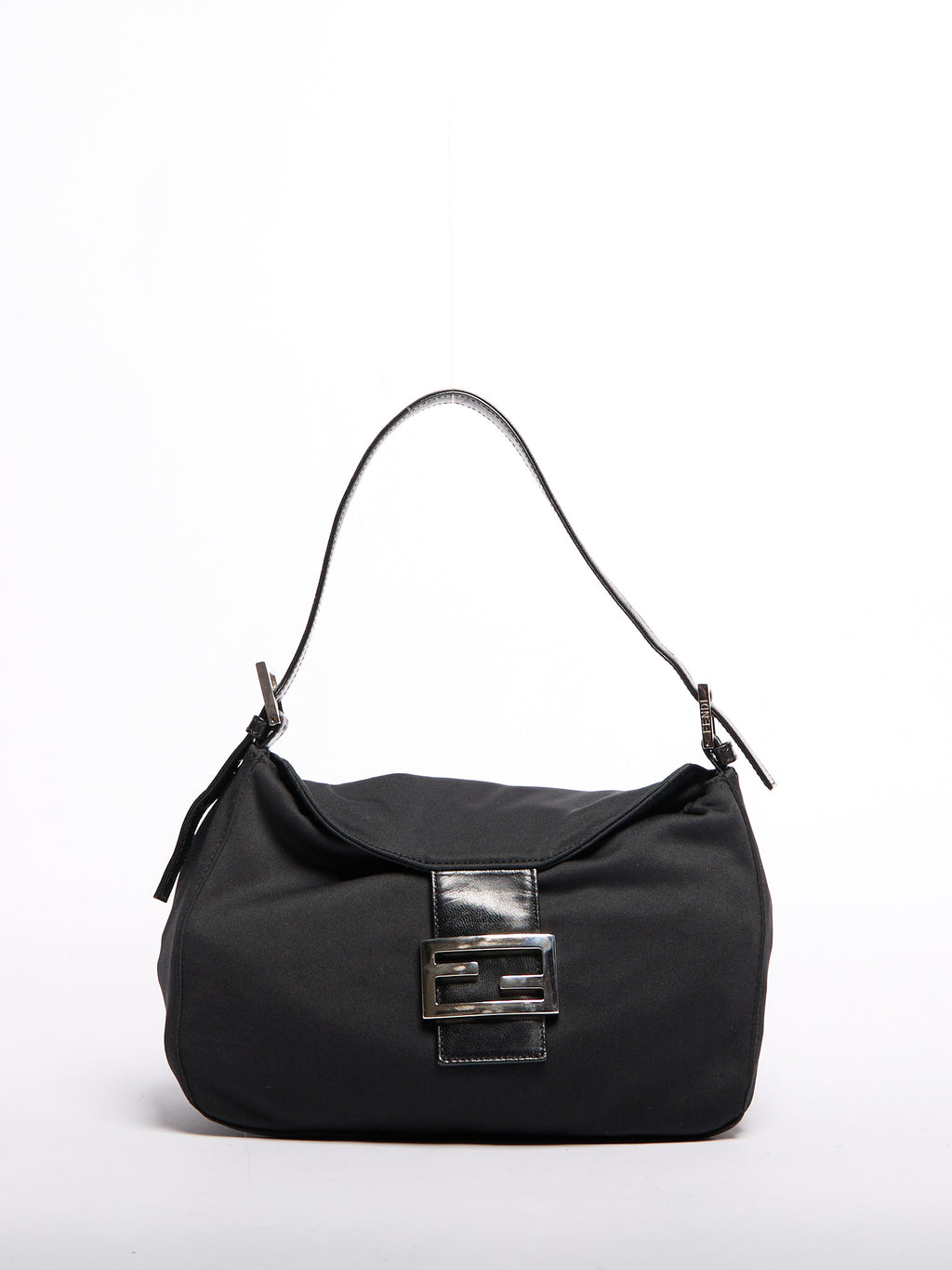 Fendi Black Nylon Mamma Bag