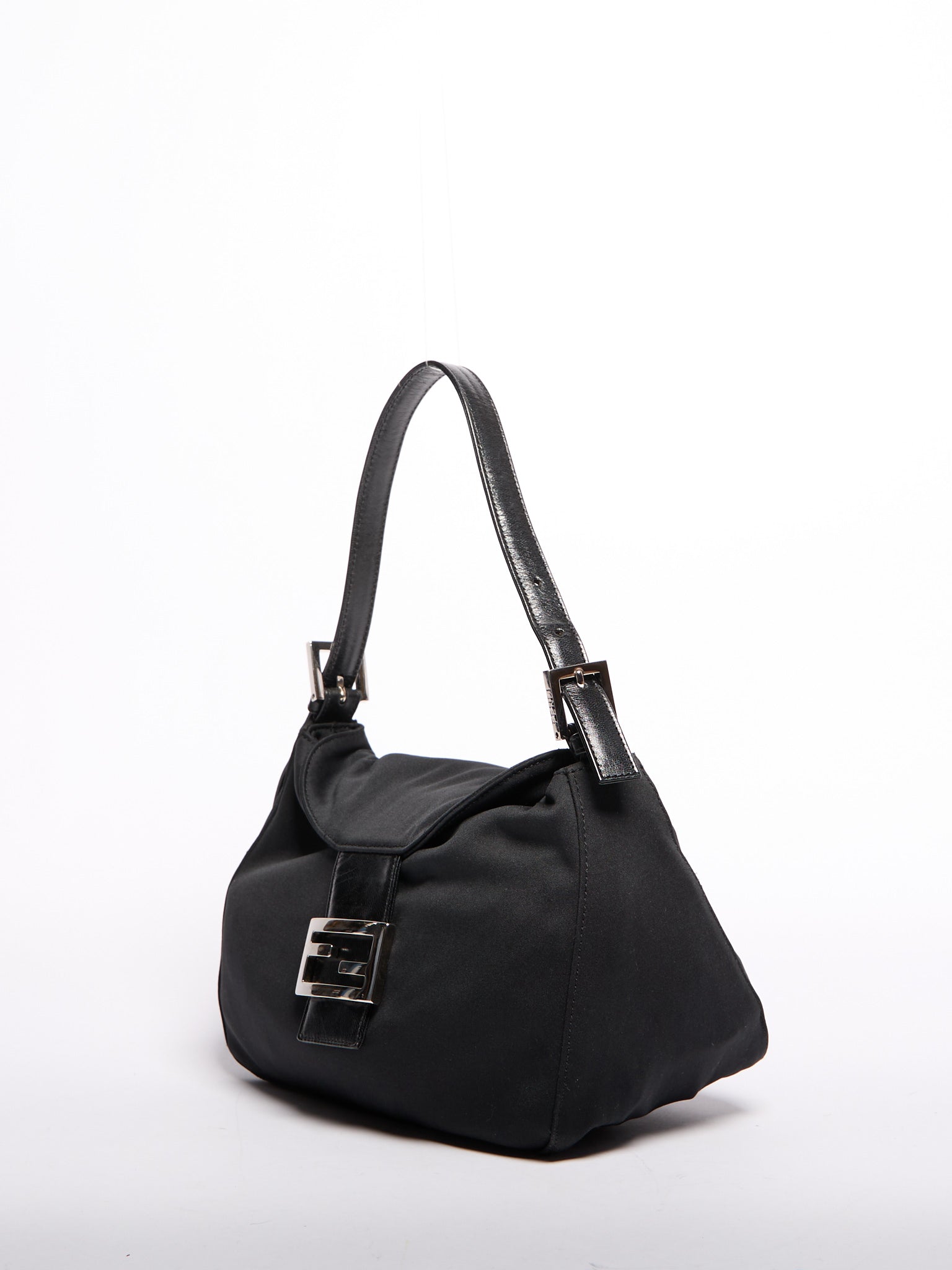 Fendi Black Nylon Mamma Bag