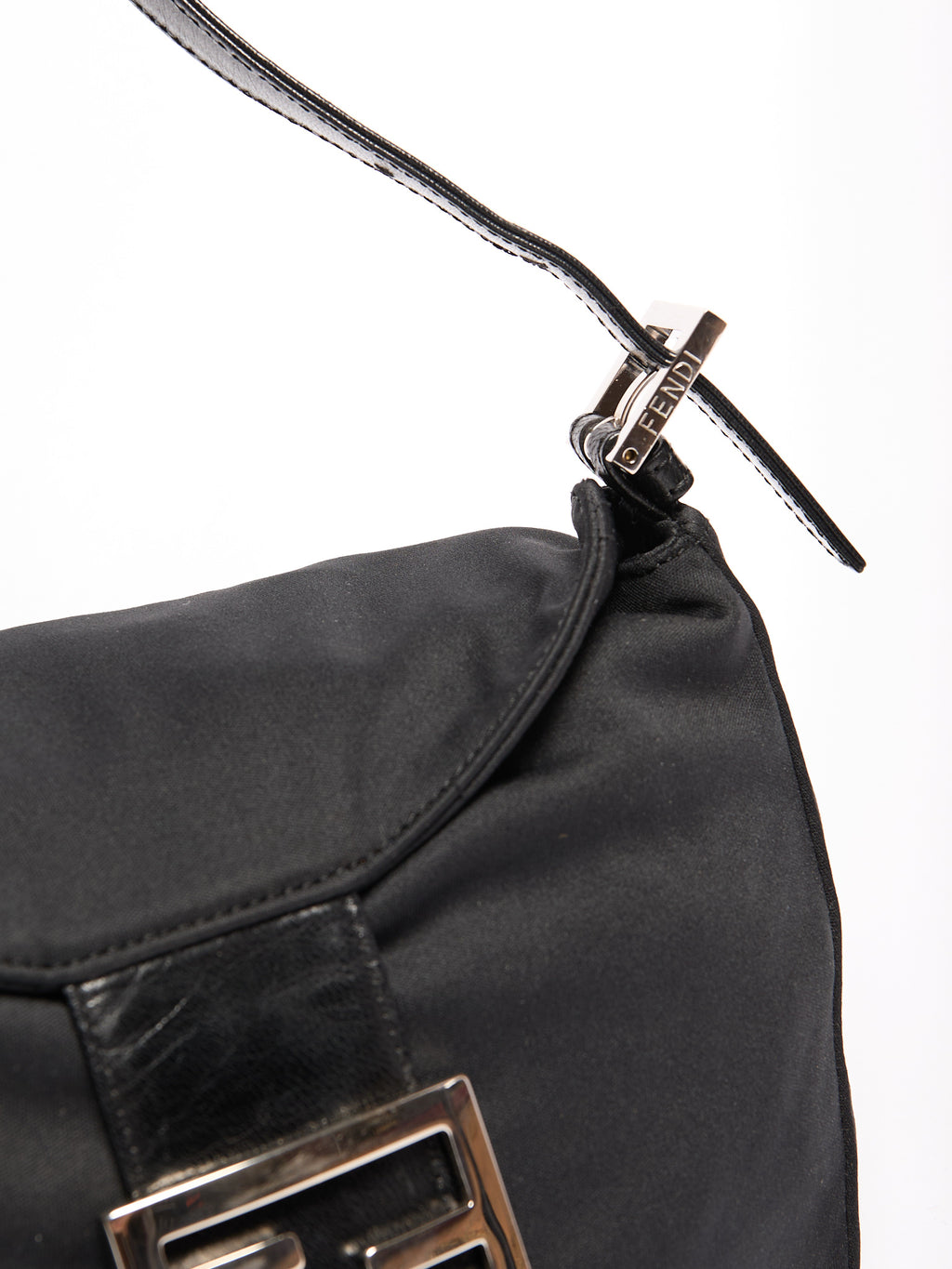 Fendi Black Nylon Mamma Bag
