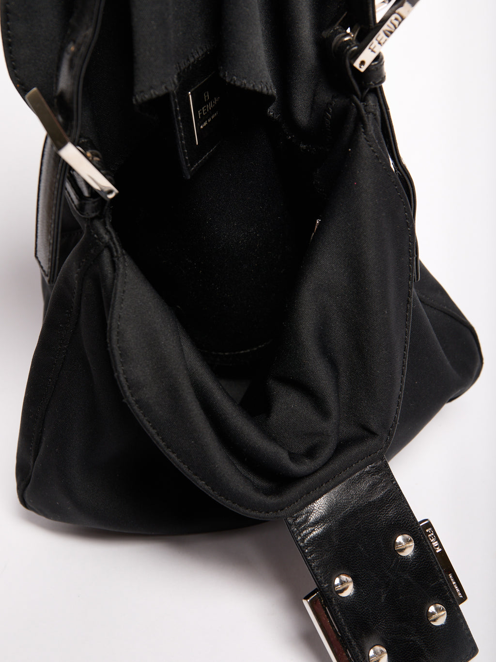 Fendi Black Nylon Mamma Bag