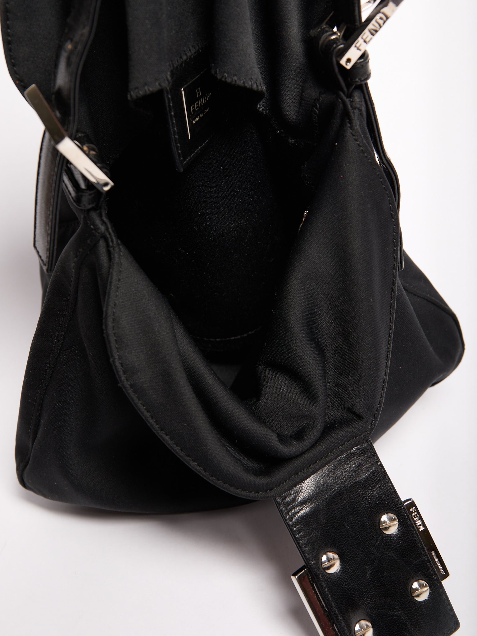 Fendi Black Nylon Mamma Bag