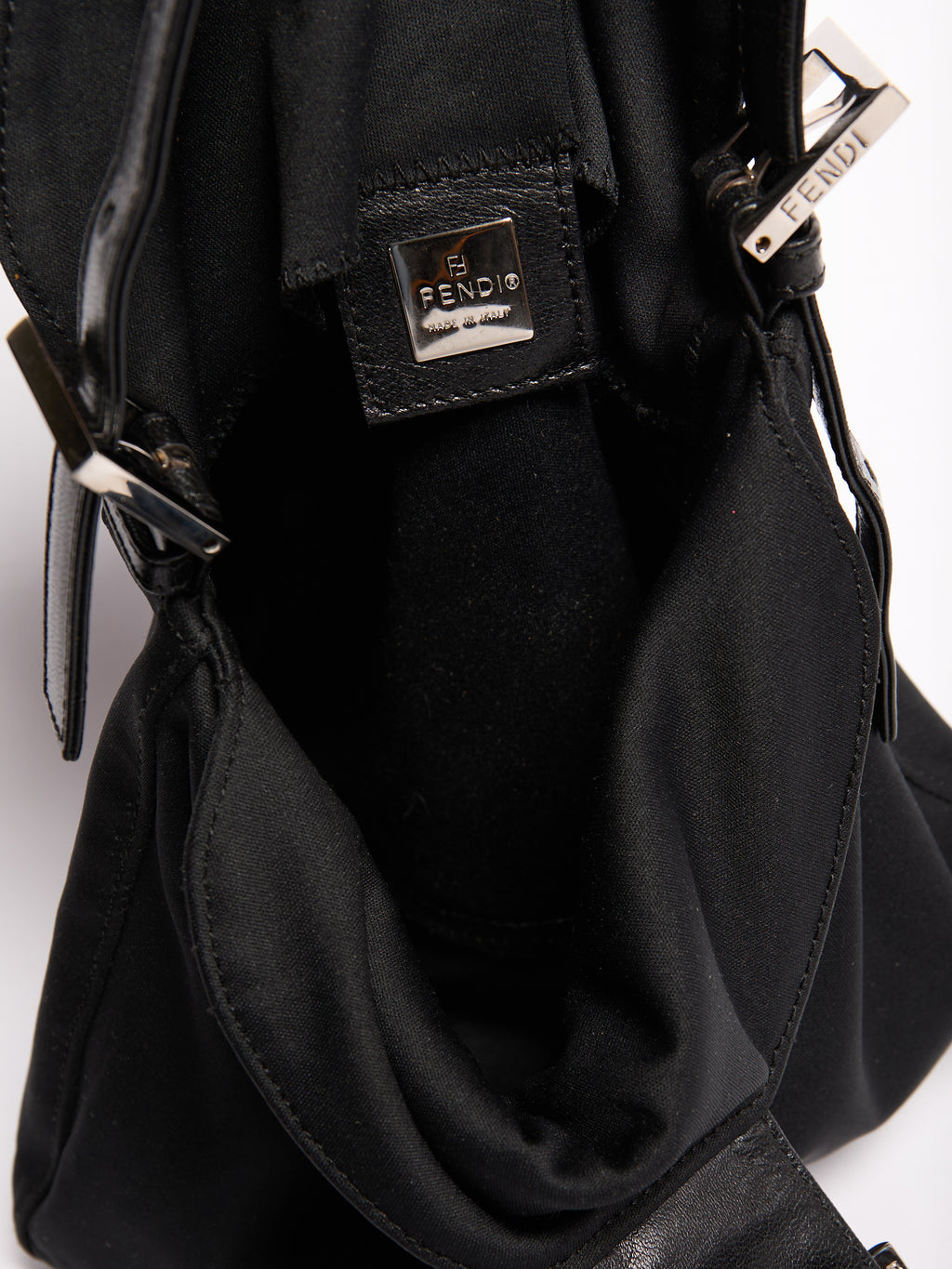 Fendi Black Nylon Mamma Bag