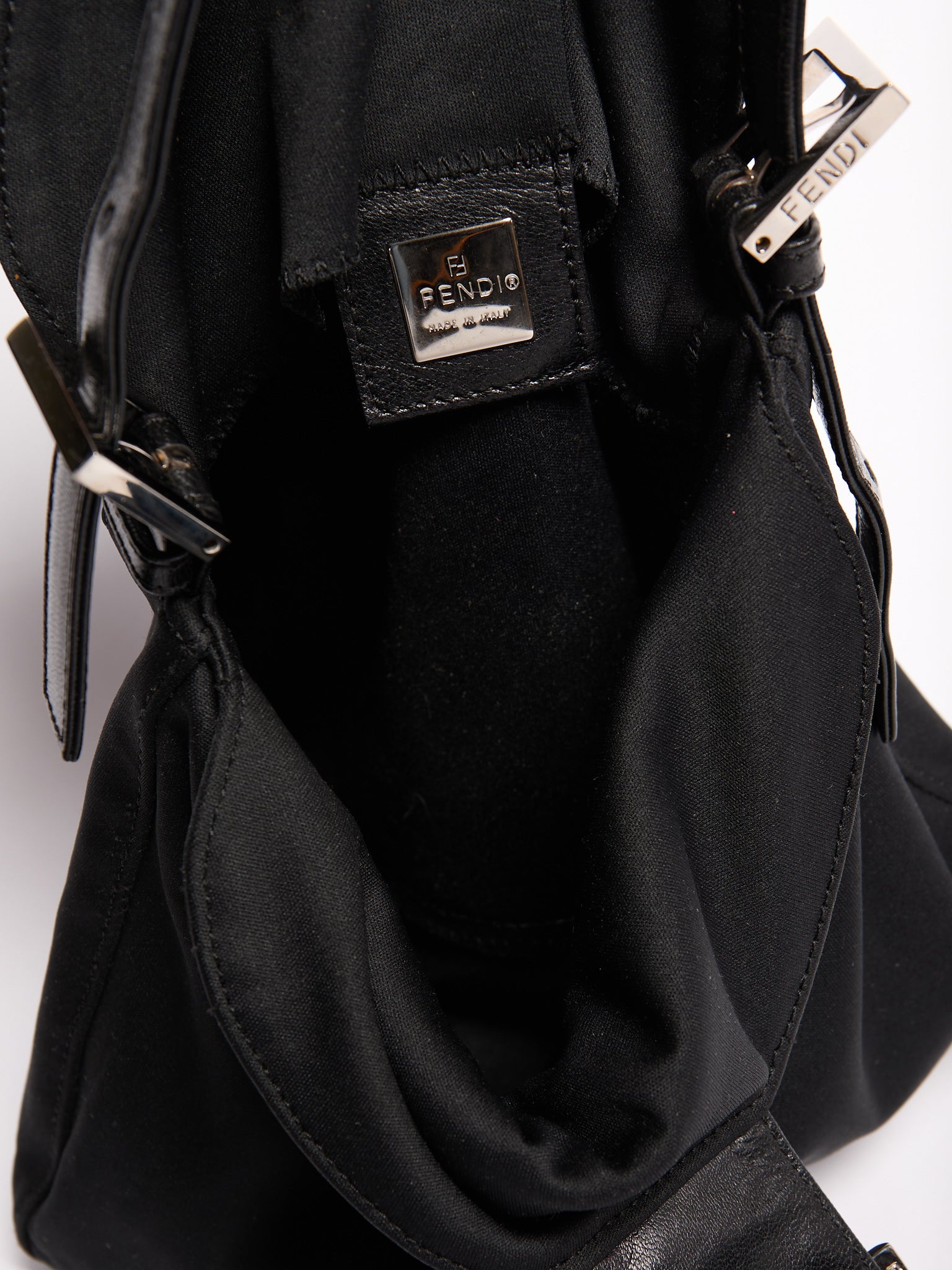 Fendi Black Nylon Mamma Bag