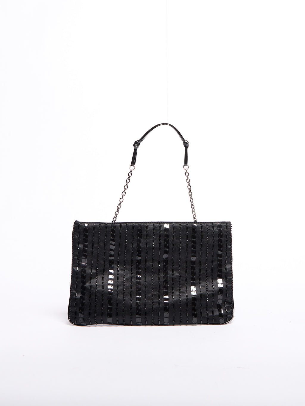 00’s Prada Black Satin Evening Bag