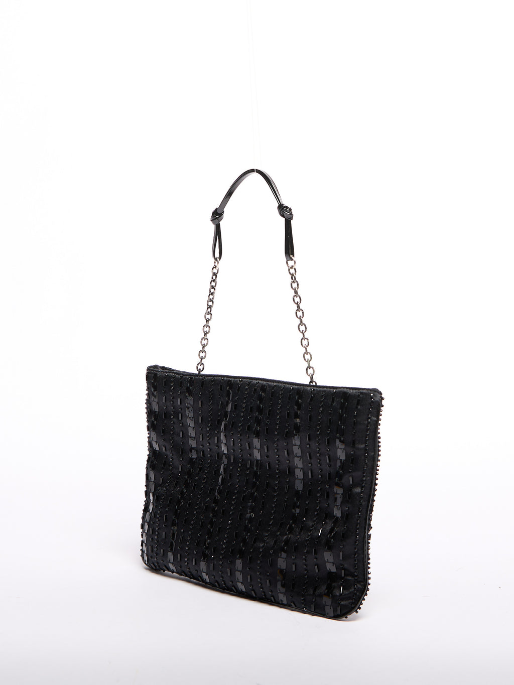 00’s Prada Black Satin Evening Bag