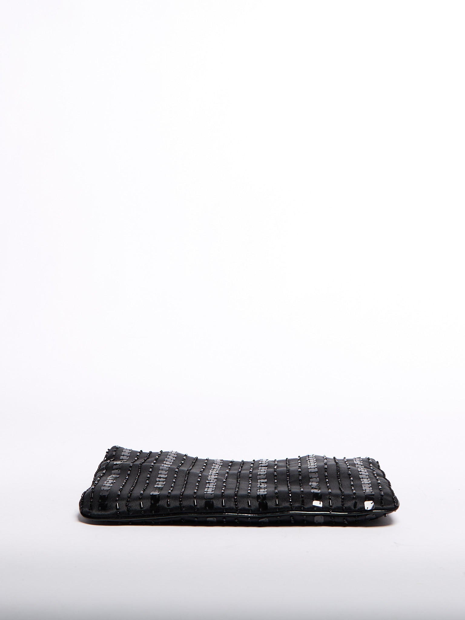 00’s Prada Black Satin Evening Bag